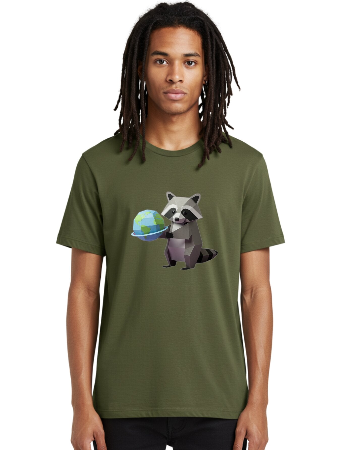 Lowpoly-Raccoon-With-Globe Men'S Graphic Tee, 100% Cotton, Comfortable Casual Summer Wear, Machine Washable, Vintage Camera, Old Camera, Antique Camera, Black Camera, Classic Photography, Photography Equipment, Nostalgic Device, Film Camera, Bam817 30