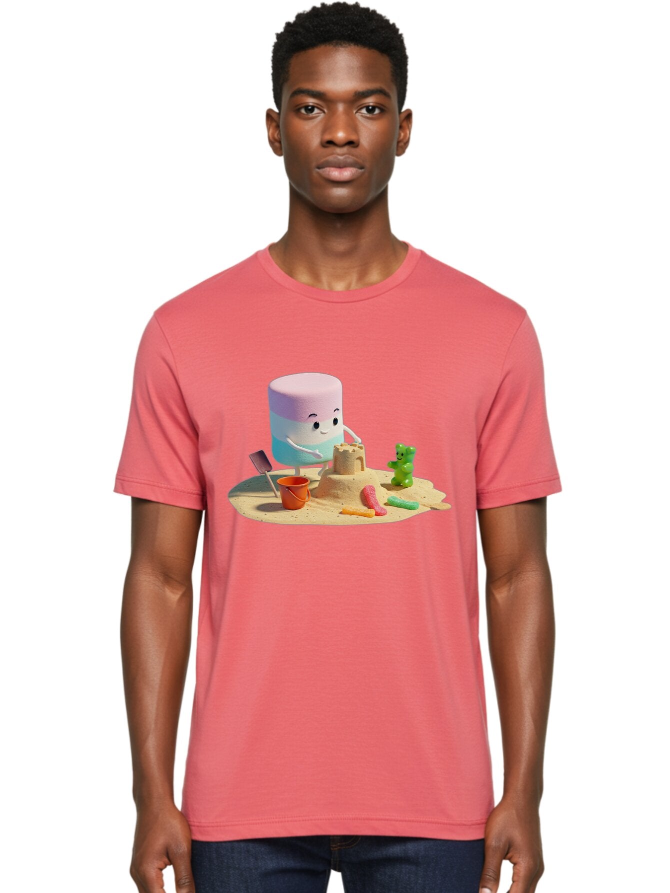 Macaroon-Character Men'S Graphic Tee, 100% Cotton, Comfortable Casual Summer Wear, Machine Washable, Vintage Camera, Old Camera, Antique Camera, Black Camera, Classic Photography, Photography Equipment, Nostalgic Device, Film Camera, Bam821 21