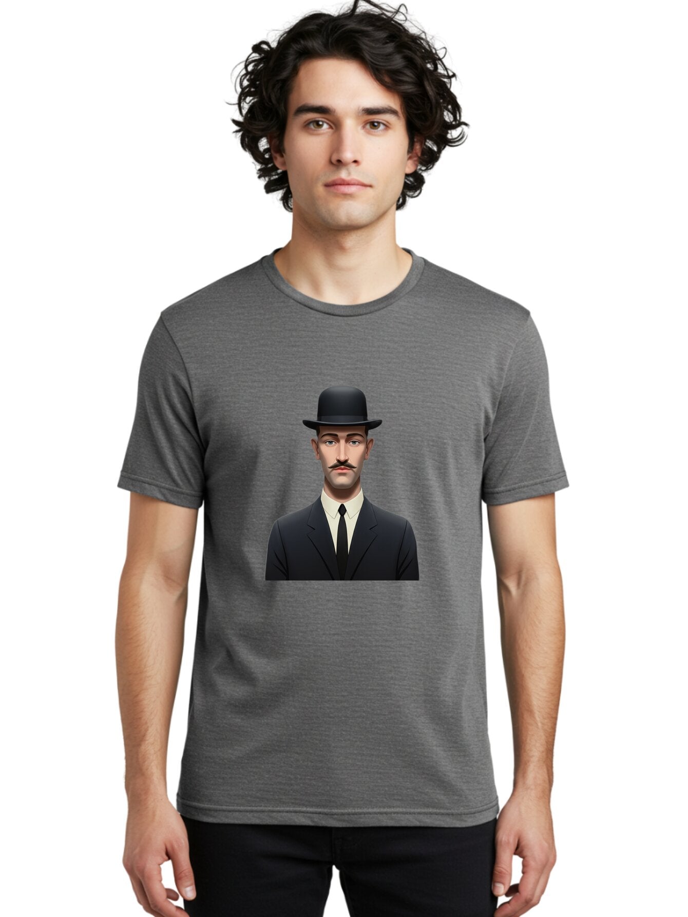 Man-In-Suit-And-Bowler-Hat Men'S Graphic Tee, 100% Cotton, Comfortable Casual Summer Wear, Machine Washable, Vintage Camera, Old Camera, Antique Camera, Black Camera, Classic Photography, Photography Equipment, Nostalgic Device, Film Camera, Bam826 30