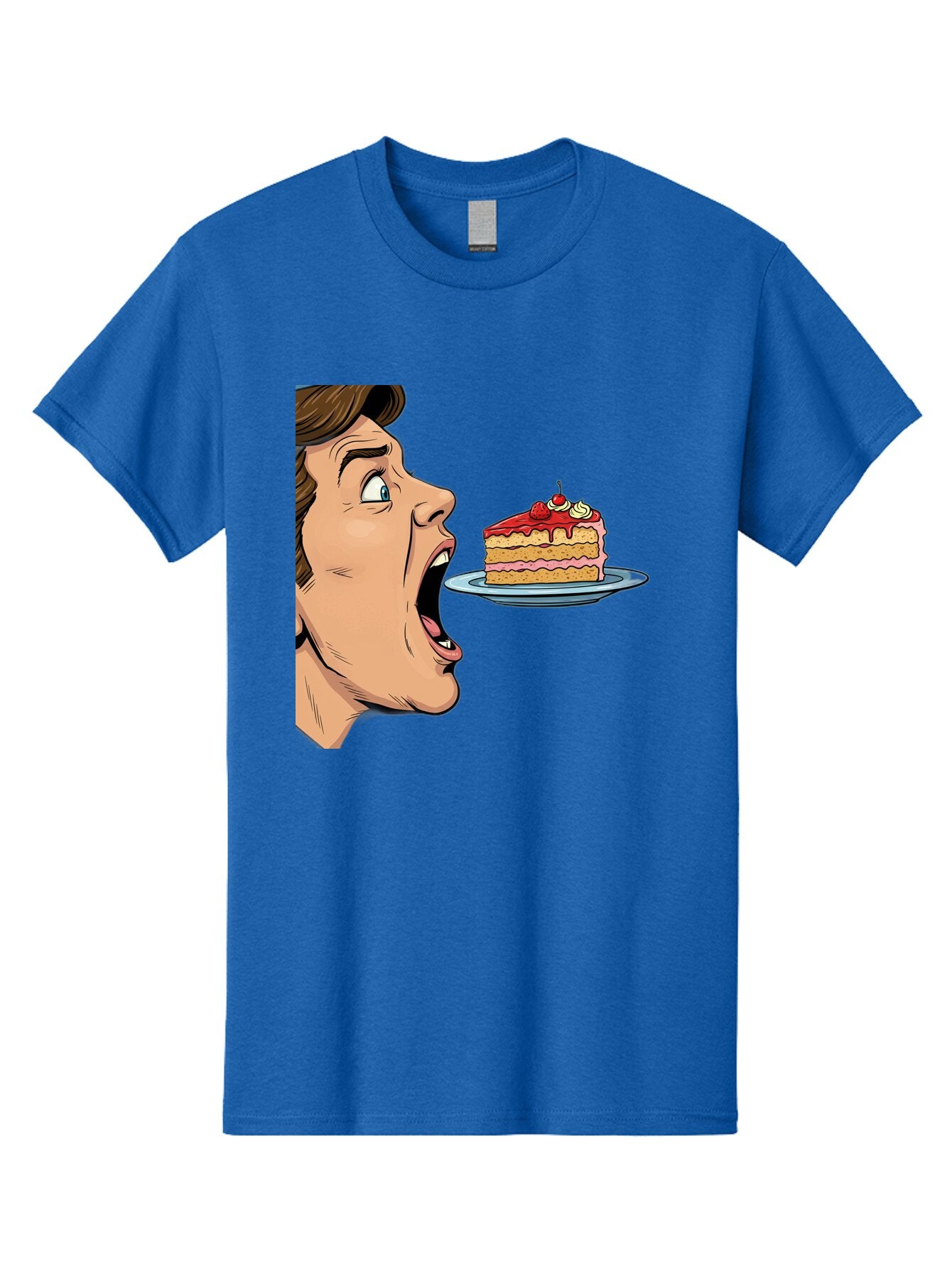 Man-Looking-At-Cake Men'S Graphic Tee, 100% Cotton, Comfortable Casual Summer Wear, Machine Washable, Vintage Camera, Old Camera, Antique Camera, Black Camera, Classic Photography, Photography Equipment, Nostalgic Device, Film Camera, Bam827 9