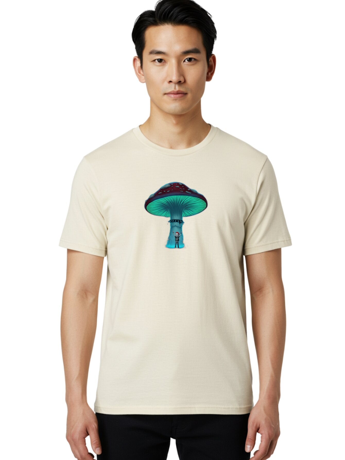 Man-Under-Mushroom Men'S Graphic Tee, 100% Cotton, Comfortable Casual Summer Wear, Machine Washable, Vintage Camera, Old Camera, Antique Camera, Black Camera, Classic Photography, Photography Equipment, Nostalgic Device, Film Camera, Bam829 22