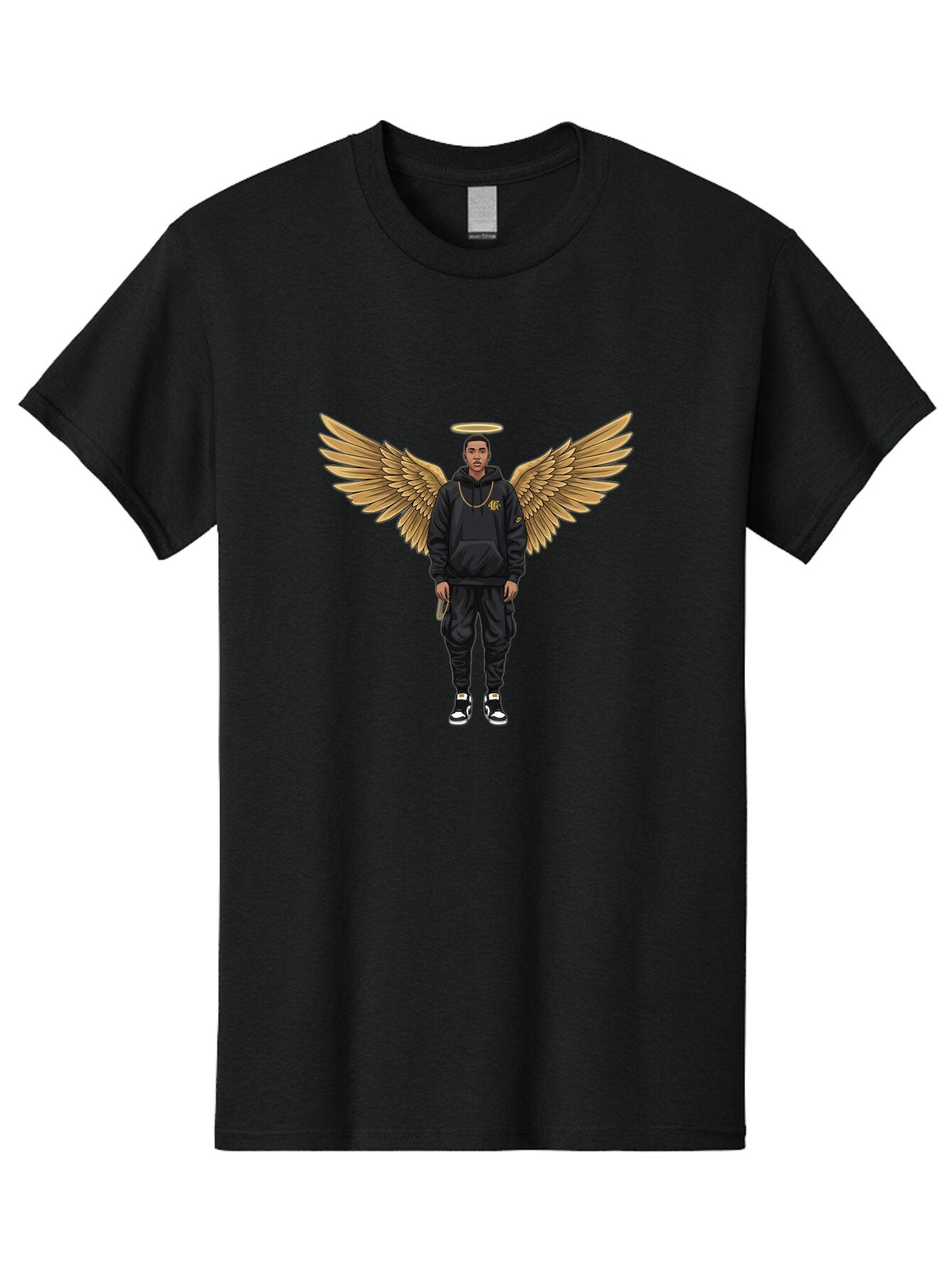 Man-With-Golden-Wings Men'S Graphic Tee, 100% Cotton, Comfortable Casual Summer Wear, Machine Washable, Vintage Camera, Old Camera, Antique Camera, Black Camera, Classic Photography, Photography Equipment, Nostalgic Device, Film Camera, Bam830