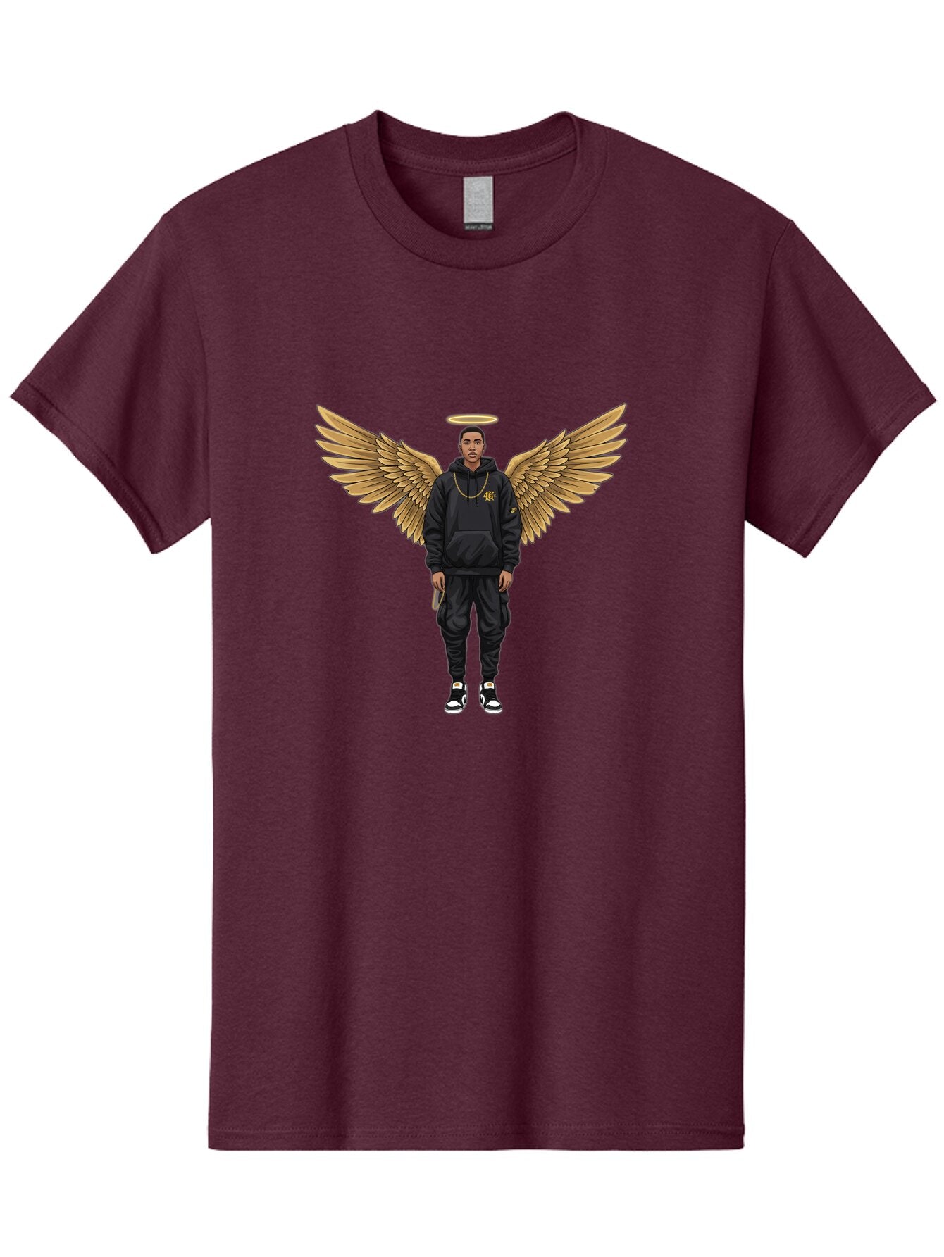 Man-With-Golden-Wings Men'S Graphic Tee, 100% Cotton, Comfortable Casual Summer Wear, Machine Washable, Vintage Camera, Old Camera, Antique Camera, Black Camera, Classic Photography, Photography Equipment, Nostalgic Device, Film Camera, Bam830 5