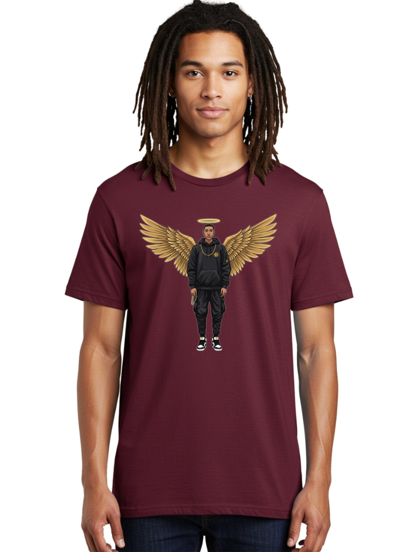 Man-With-Golden-Wings Men'S Graphic Tee, 100% Cotton, Comfortable Casual Summer Wear, Machine Washable, Vintage Camera, Old Camera, Antique Camera, Black Camera, Classic Photography, Photography Equipment, Nostalgic Device, Film Camera, Bam830 23