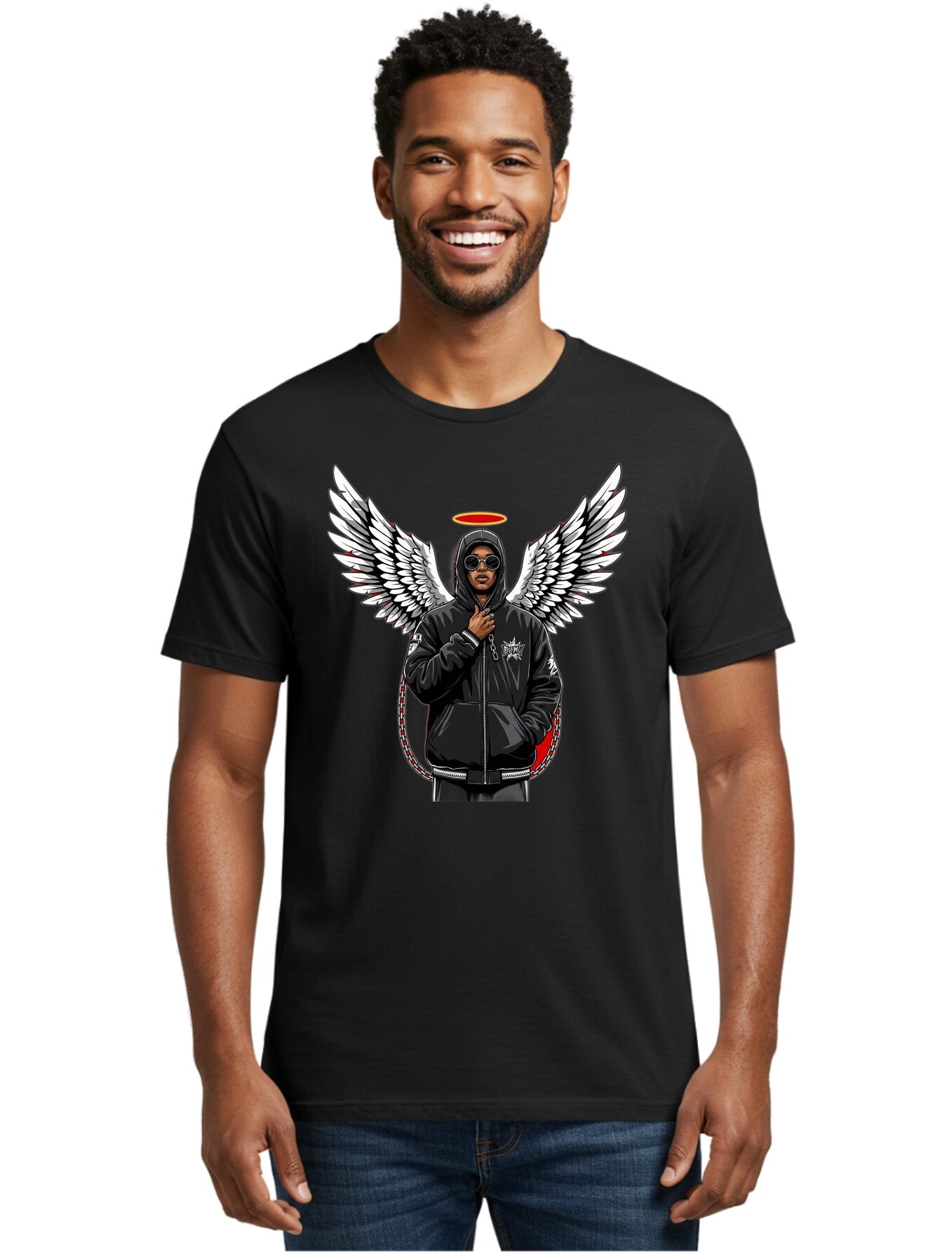 Man-With-Wings Men'S Graphic Tee, 100% Cotton, Comfortable Casual Summer Wear, Machine Washable, Vintage Camera, Old Camera, Antique Camera, Black Camera, Classic Photography, Photography Equipment, Nostalgic Device, Film Camera, Camera Art Bam831 18
