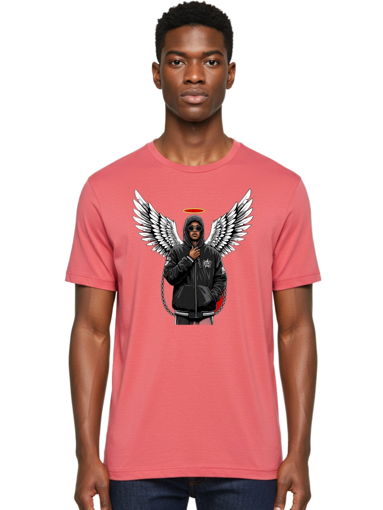 Man-With-Wings Men'S Graphic Tee, 100% Cotton, Comfortable Casual Summer Wear, Machine Washable, Vintage Camera, Old Camera, Antique Camera, Black Camera, Classic Photography, Photography Equipment, Nostalgic Device, Film Camera, Camera Art Bam831 23