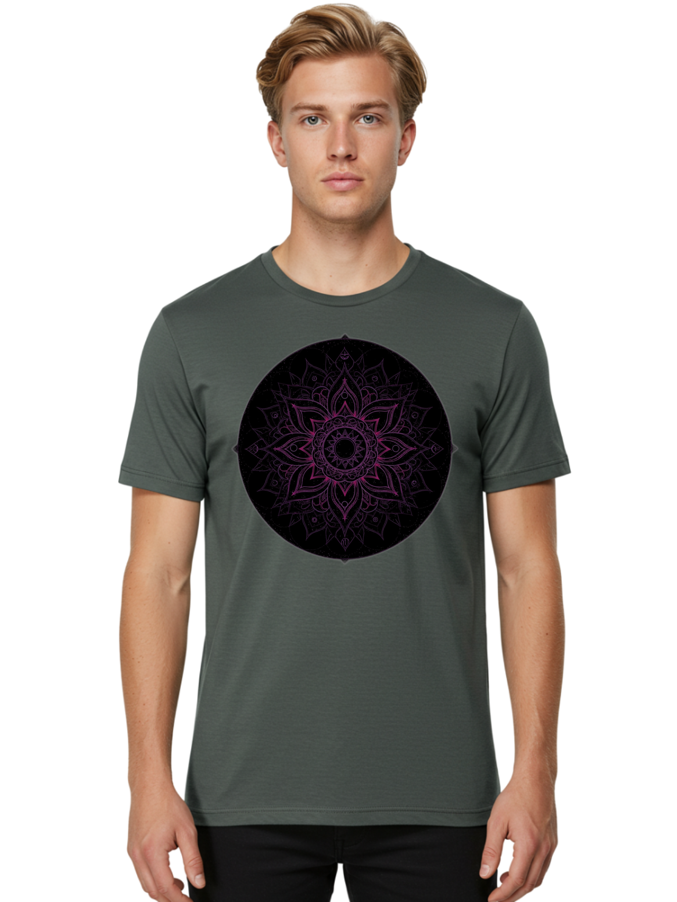 Mandala-Design Men'S Graphic Tee, 100% Cotton, Comfortable Casual Summer Wear, Machine Washable, Vintage Camera, Old Camera, Antique Camera, Black Camera, Classic Photography, Photography Equipment, Nostalgic Device, Film Camera, Camera Art Bam832 25