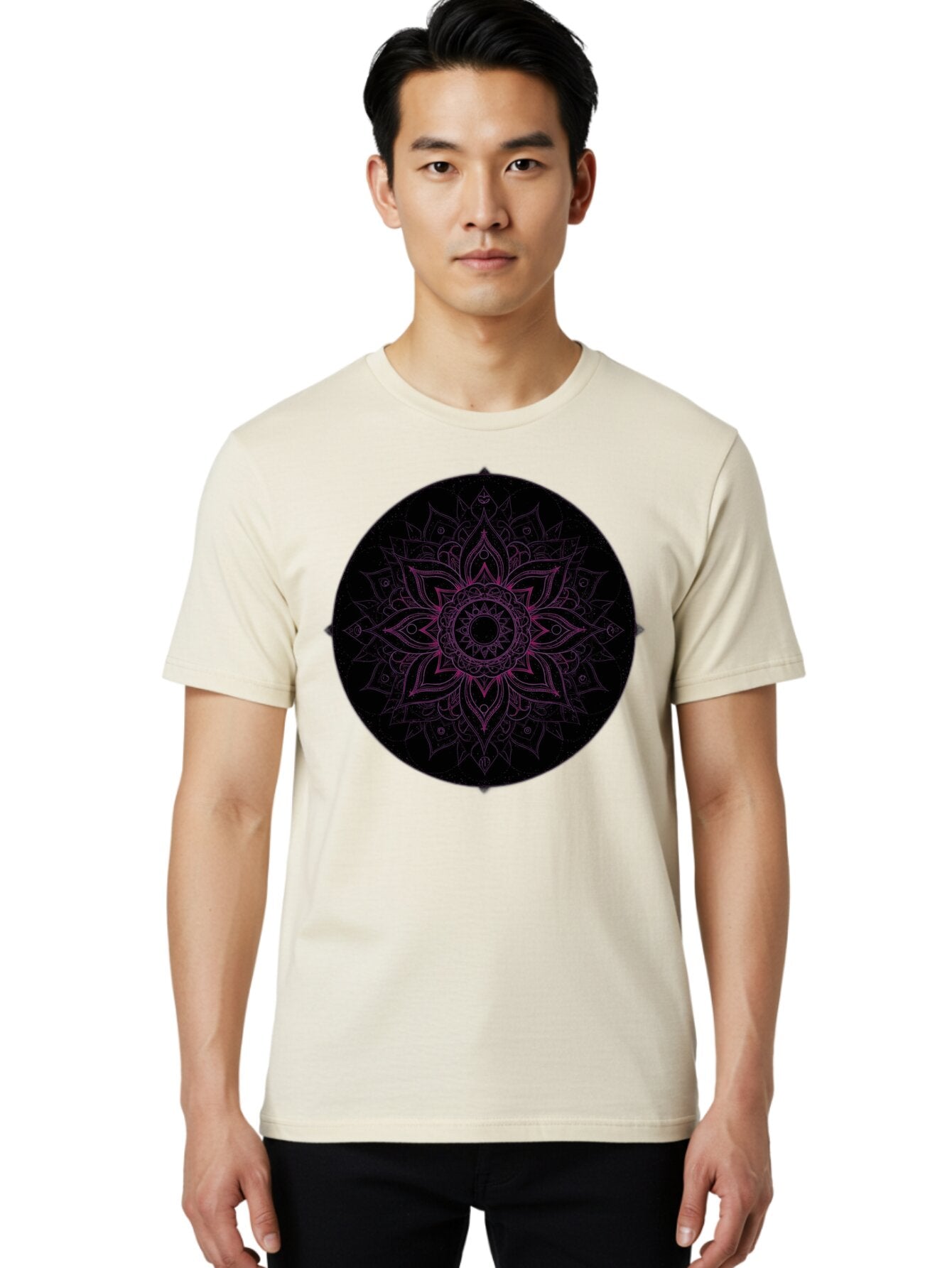 Mandala-Design Men'S Graphic Tee, 100% Cotton, Comfortable Casual Summer Wear, Machine Washable, Vintage Camera, Old Camera, Antique Camera, Black Camera, Classic Photography, Photography Equipment, Nostalgic Device, Film Camera, Camera Art Bam832 16