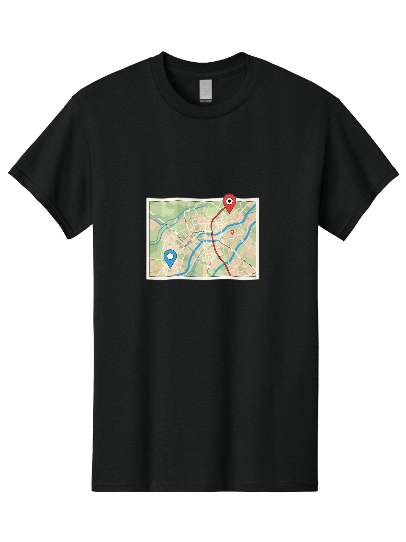 Map-With-Route Men'S Graphic Tee, 100% Cotton, Comfortable Casual Summer Wear, Machine Washable, Vintage Camera, Old Camera, Antique Camera, Black Camera, Classic Photography, Photography Equipment, Nostalgic Device, Film Camera, Camera Art Bam835 13