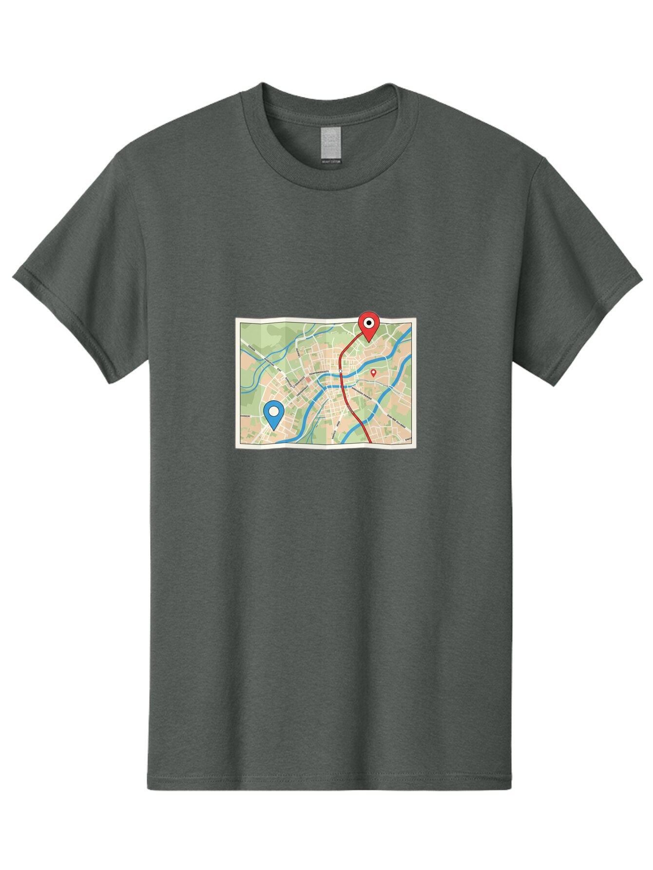 Map-With-Route Men'S Graphic Tee, 100% Cotton, Comfortable Casual Summer Wear, Machine Washable, Vintage Camera, Old Camera, Antique Camera, Black Camera, Classic Photography, Photography Equipment, Nostalgic Device, Film Camera, Camera Art Bam835 9