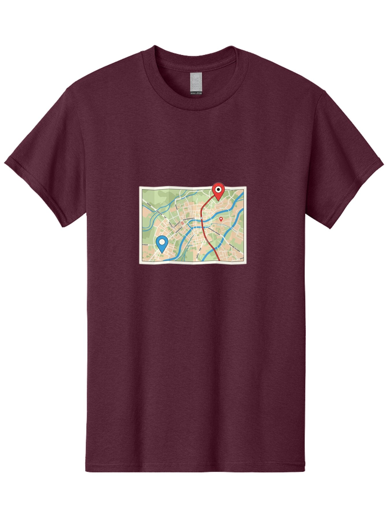 Map-With-Route Men'S Graphic Tee, 100% Cotton, Comfortable Casual Summer Wear, Machine Washable, Vintage Camera, Old Camera, Antique Camera, Black Camera, Classic Photography, Photography Equipment, Nostalgic Device, Film Camera, Camera Art Bam835 14