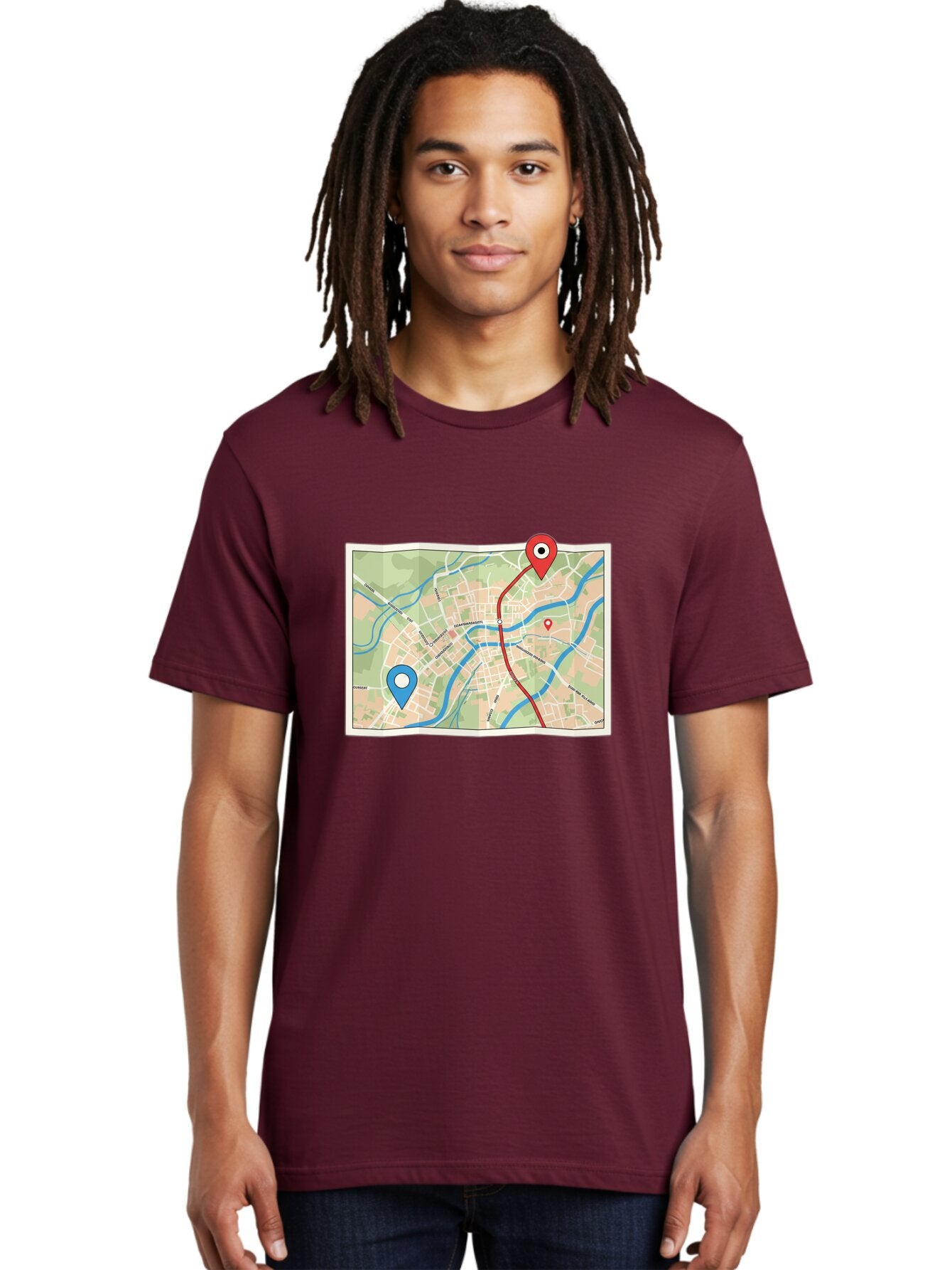 Map-With-Route Men'S Graphic Tee, 100% Cotton, Comfortable Casual Summer Wear, Machine Washable, Vintage Camera, Old Camera, Antique Camera, Black Camera, Classic Photography, Photography Equipment, Nostalgic Device, Film Camera, Camera Art Bam835 29