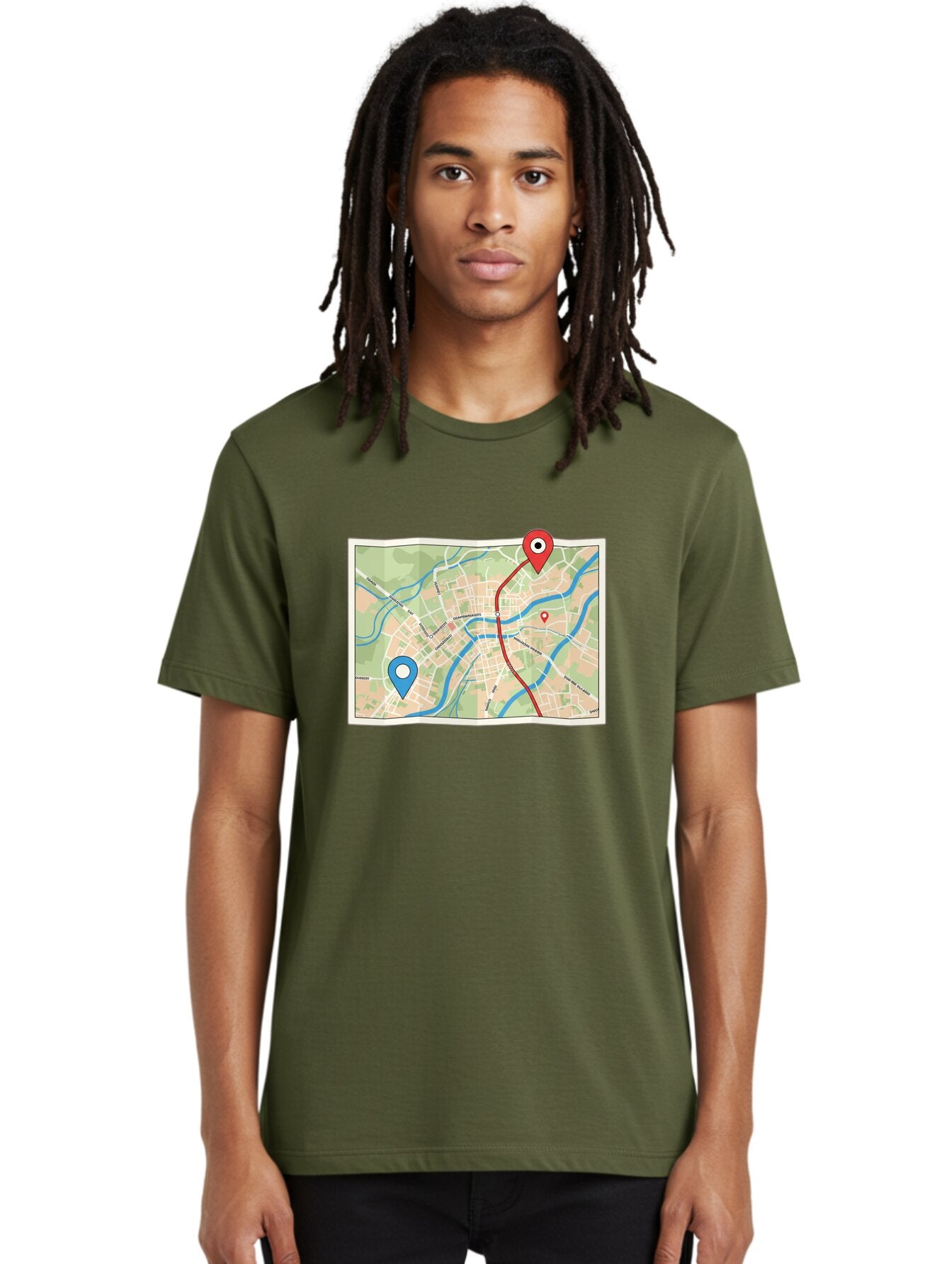 Map-With-Route Men'S Graphic Tee, 100% Cotton, Comfortable Casual Summer Wear, Machine Washable, Vintage Camera, Old Camera, Antique Camera, Black Camera, Classic Photography, Photography Equipment, Nostalgic Device, Film Camera, Camera Art Bam835 22