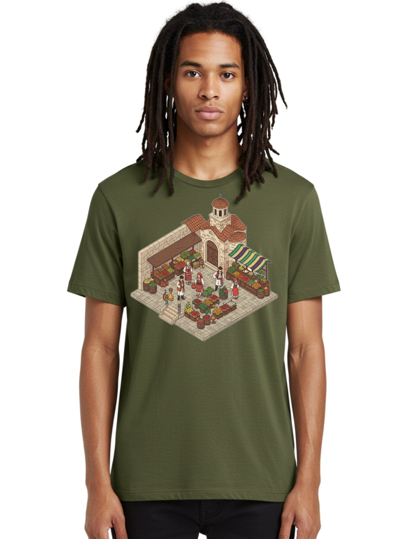 Market-Scene Men'S Graphic Tee, 100% Cotton, Comfortable Casual Summer Wear, Machine Washable, Vintage Camera, Old Camera, Antique Camera, Black Camera, Classic Photography, Photography Equipment, Nostalgic Device, Film Camera, Camera Art Bam838 18