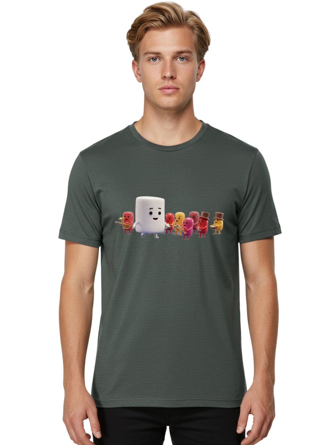 Marsh-Mallow-And-Jelly-Band Men'S Graphic Tee, 100% Cotton, Comfortable Casual Summer Wear, Machine Washable, Vintage Camera, Old Camera, Antique Camera, Black Camera, Classic Photography, Photography Equipment, Nostalgic Device, Film Camera, Bam840 22