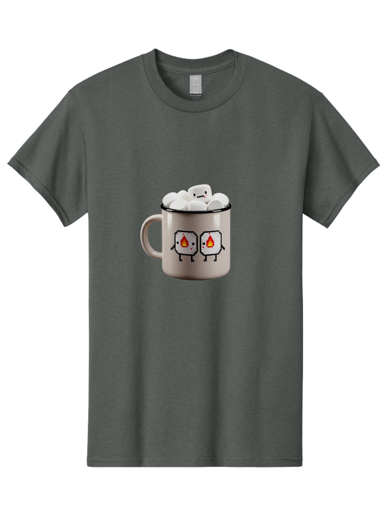Marshmallow-Mug Men'S Graphic Tee, 100% Cotton, Comfortable Casual Summer Wear, Machine Washable, Vintage Camera, Old Camera, Antique Camera, Black Camera, Classic Photography, Photography Equipment, Nostalgic Device, Film Camera, Camera Art Bam845 5