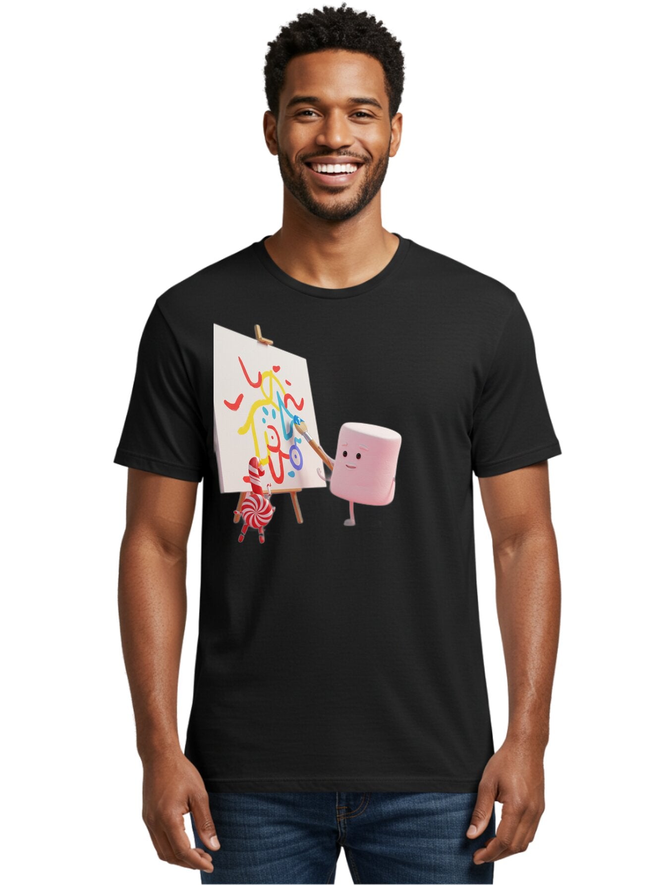 Marshmallow-Painter Men'S Graphic Tee, 100% Cotton, Comfortable Casual Summer Wear, Machine Washable, Vintage Camera, Old Camera, Antique Camera, Black Camera, Classic Photography, Photography Equipment, Nostalgic Device, Film Camera, Bam846 20