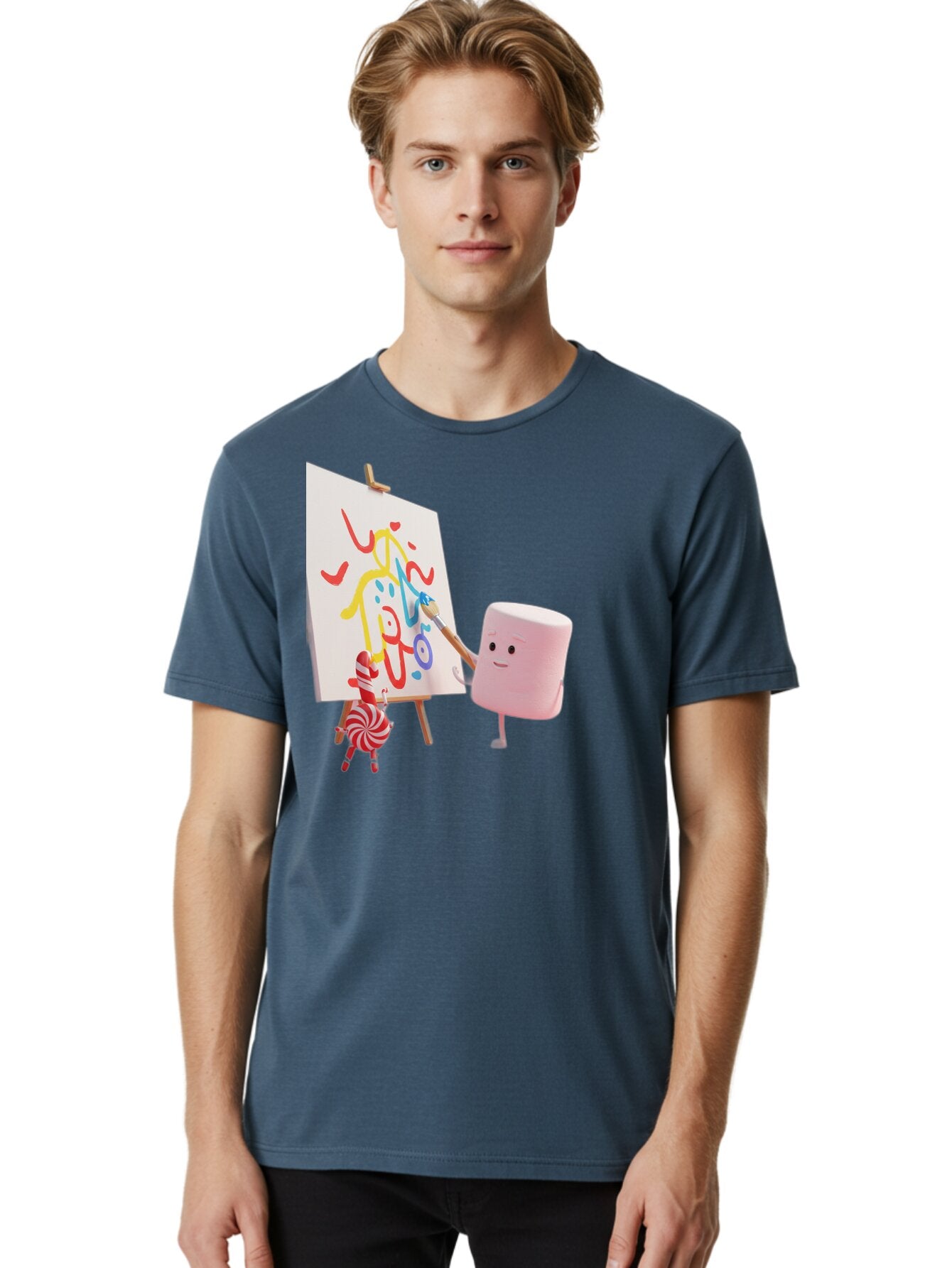 Marshmallow-Painter Men'S Graphic Tee, 100% Cotton, Comfortable Casual Summer Wear, Machine Washable, Vintage Camera, Old Camera, Antique Camera, Black Camera, Classic Photography, Photography Equipment, Nostalgic Device, Film Camera, Bam846 30