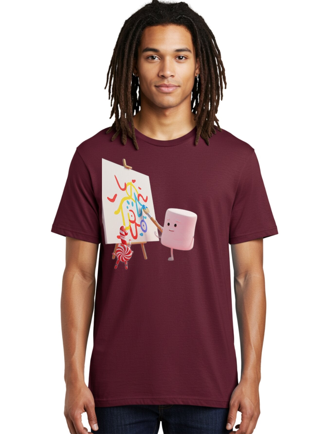 Marshmallow-Painter Men'S Graphic Tee, 100% Cotton, Comfortable Casual Summer Wear, Machine Washable, Vintage Camera, Old Camera, Antique Camera, Black Camera, Classic Photography, Photography Equipment, Nostalgic Device, Film Camera, Bam846 24