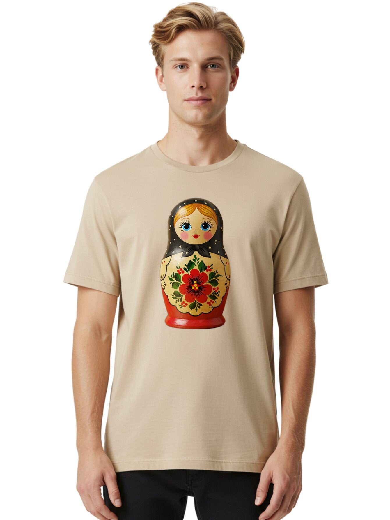 Matryoshka-Doll Men'S Graphic Tee, 100% Cotton, Comfortable Casual Summer Wear, Machine Washable, Vintage Camera, Old Camera, Antique Camera, Black Camera, Classic Photography, Photography Equipment, Nostalgic Device, Film Camera, Camera Art Bam850 20