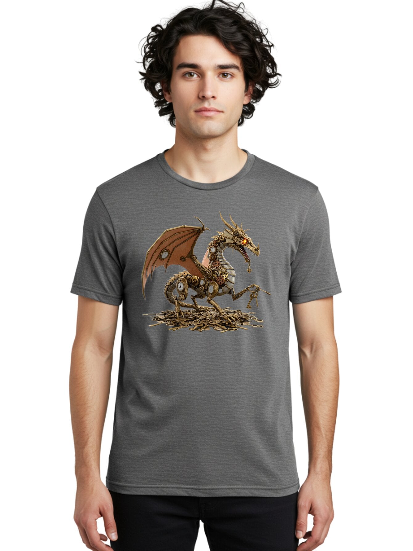 Mechanical-Dragon Men'S Graphic Tee, 100% Cotton, Comfortable Casual Summer Wear, Machine Washable, Vintage Camera, Old Camera, Antique Camera, Black Camera, Classic Photography, Photography Equipment, Nostalgic Device, Film Camera, Camera Art Bam852 16