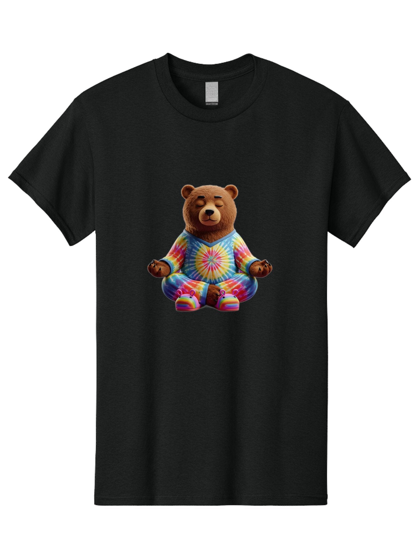 Meditating-Bear Men'S Graphic Tee, 100% Cotton, Comfortable Casual Summer Wear, Machine Washable, Vintage Camera, Old Camera, Antique Camera, Black Camera, Classic Photography, Photography Equipment, Nostalgic Device, Film Camera, Camera Art Bam853