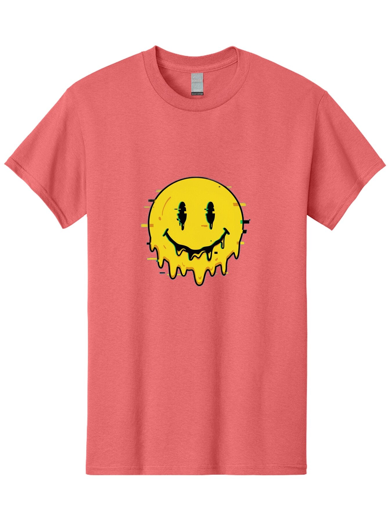Melted-Smiley-Face-1 Men'S Graphic Tee, 100% Cotton, Comfortable Casual Summer Wear, Machine Washable, Vintage Camera, Old Camera, Antique Camera, Black Camera, Classic Photography, Photography Equipment, Nostalgic Device, Film Camera, Bam856 11