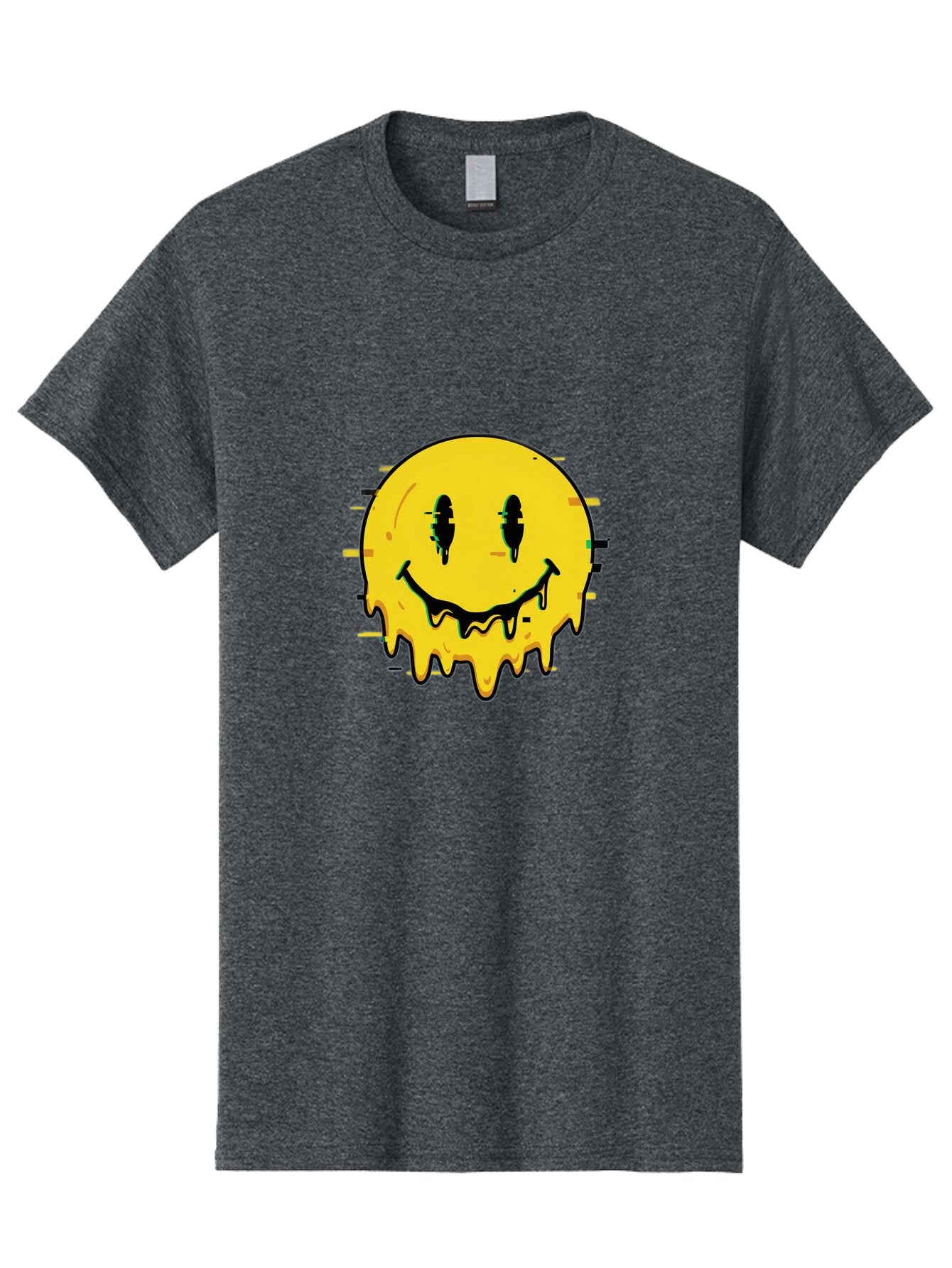 Melted-Smiley-Face-1 Men'S Graphic Tee, 100% Cotton, Comfortable Casual Summer Wear, Machine Washable, Vintage Camera, Old Camera, Antique Camera, Black Camera, Classic Photography, Photography Equipment, Nostalgic Device, Film Camera, Bam856 9