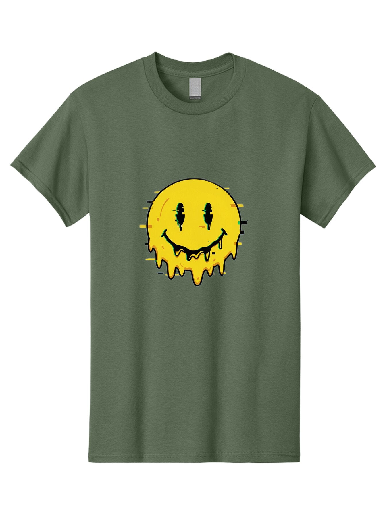 Melted-Smiley-Face-1 Men'S Graphic Tee, 100% Cotton, Comfortable Casual Summer Wear, Machine Washable, Vintage Camera, Old Camera, Antique Camera, Black Camera, Classic Photography, Photography Equipment, Nostalgic Device, Film Camera, Bam856 10