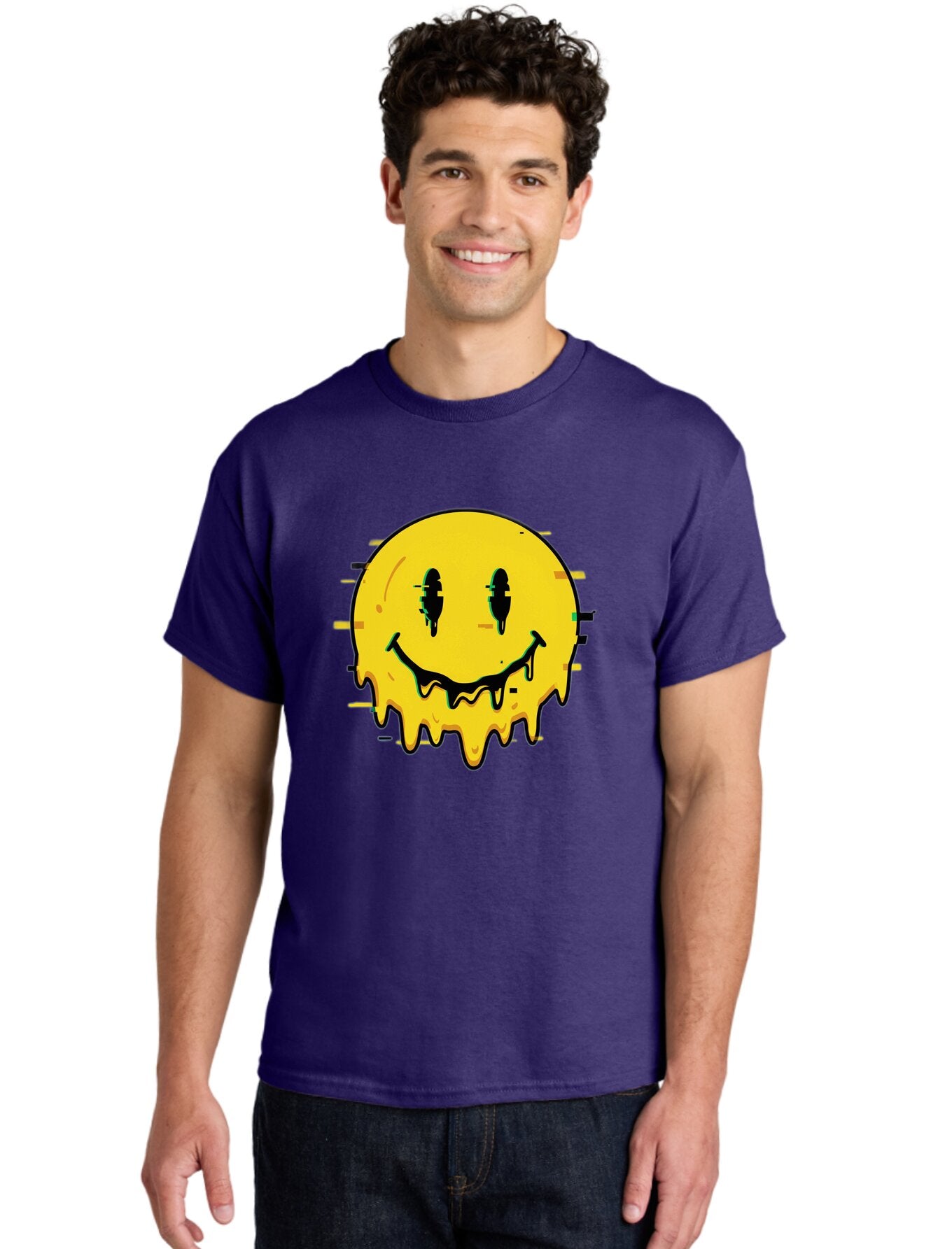 Melted-Smiley-Face-1 Men'S Graphic Tee, 100% Cotton, Comfortable Casual Summer Wear, Machine Washable, Vintage Camera, Old Camera, Antique Camera, Black Camera, Classic Photography, Photography Equipment, Nostalgic Device, Film Camera, Bam856 29