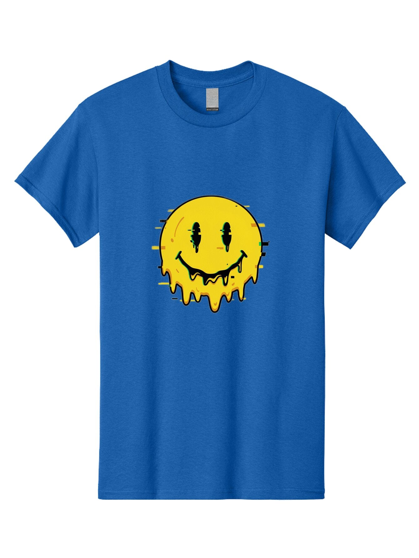 Melted-Smiley-Face-1 Men'S Graphic Tee, 100% Cotton, Comfortable Casual Summer Wear, Machine Washable, Vintage Camera, Old Camera, Antique Camera, Black Camera, Classic Photography, Photography Equipment, Nostalgic Device, Film Camera, Bam856 6
