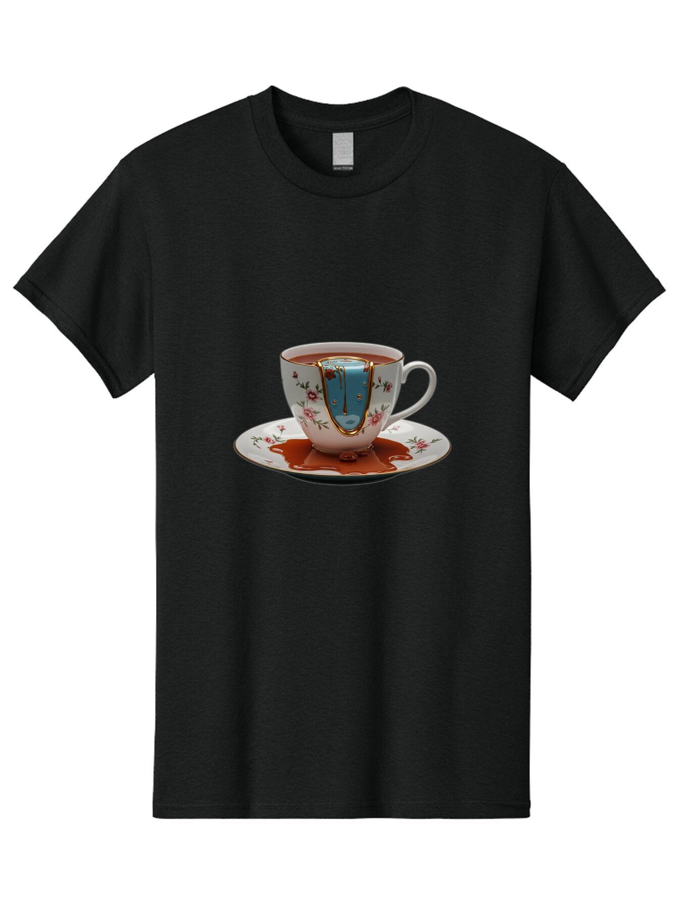 Melting-Coffee-Cup Men'S Graphic Tee, 100% Cotton, Comfortable Casual Summer Wear, Machine Washable, Vintage Camera, Old Camera, Antique Camera, Black Camera, Classic Photography, Photography Equipment, Nostalgic Device, Film Camera, Bam863