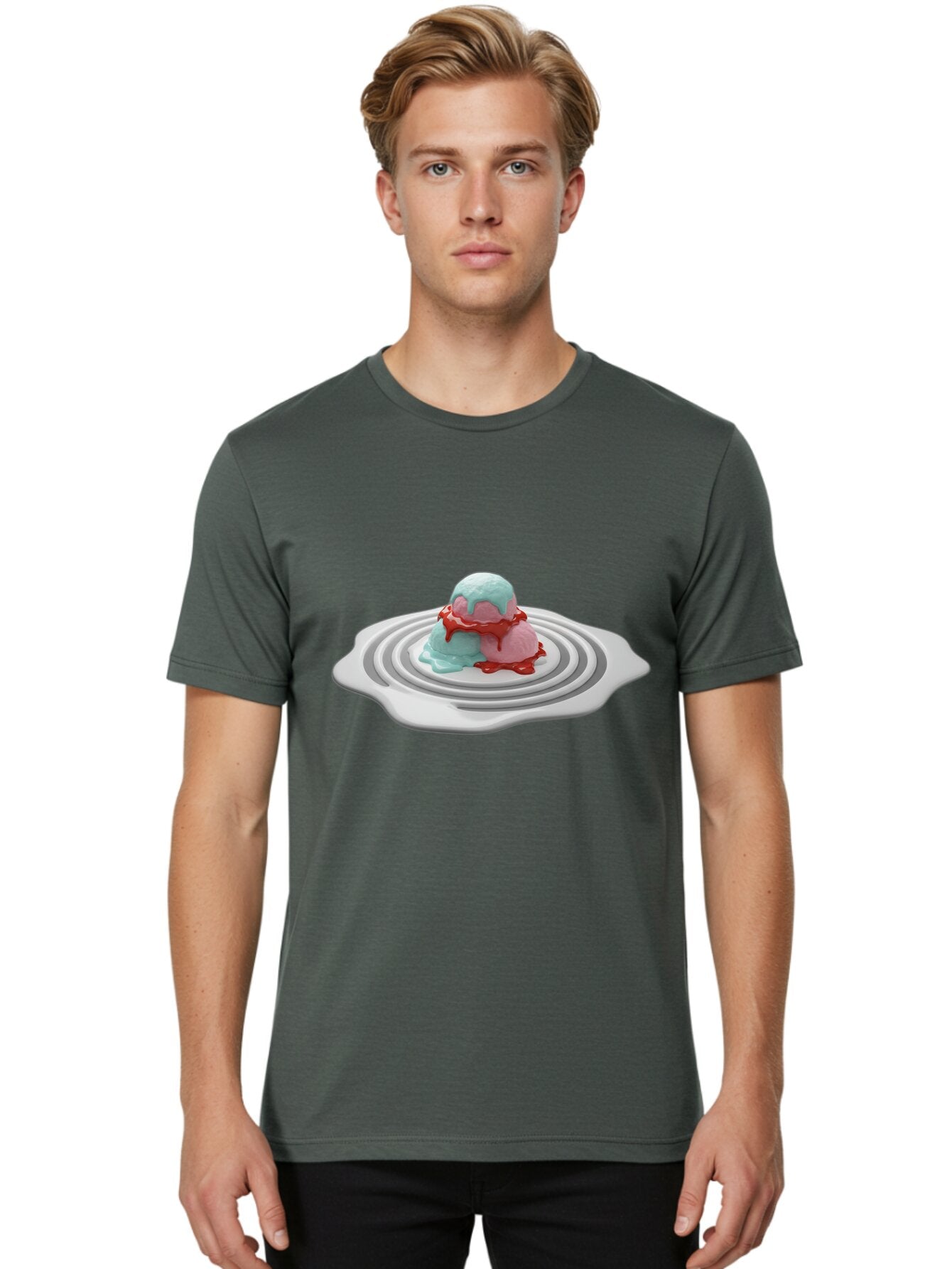 Melting-Ice-Cream Men'S Graphic Tee, 100% Cotton, Comfortable Casual Summer Wear, Machine Washable, Vintage Camera, Old Camera, Antique Camera, Black Camera, Classic Photography, Photography Equipment, Nostalgic Device, Film Camera, Camera Art Bam864 22