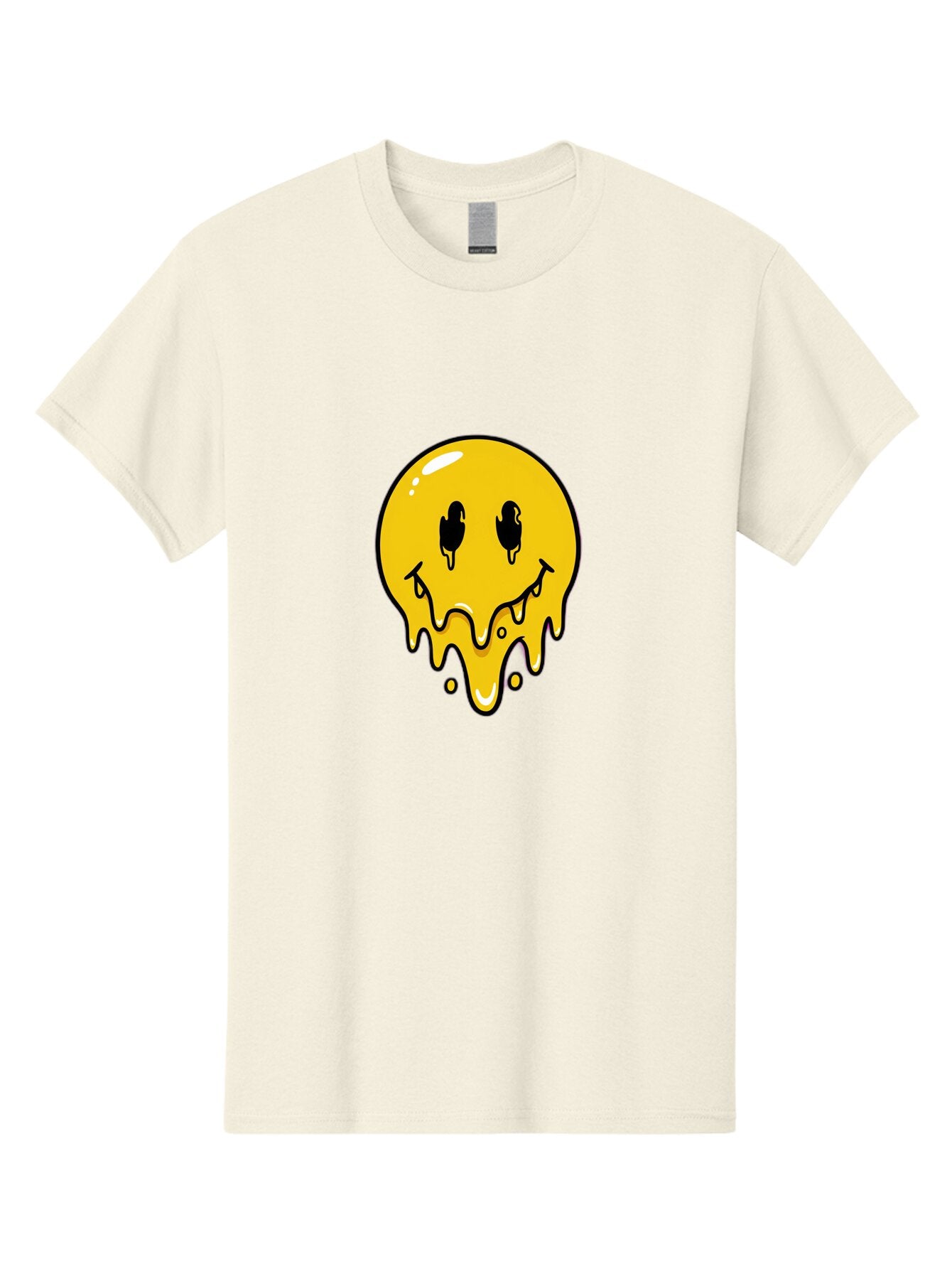 Melting-Smiley-1 Men'S Graphic Tee, 100% Cotton, Comfortable Casual Summer Wear, Machine Washable, Vintage Camera, Old Camera, Antique Camera, Black Camera, Classic Photography, Photography Equipment, Nostalgic Device, Film Camera, Camera Art Bam868 11