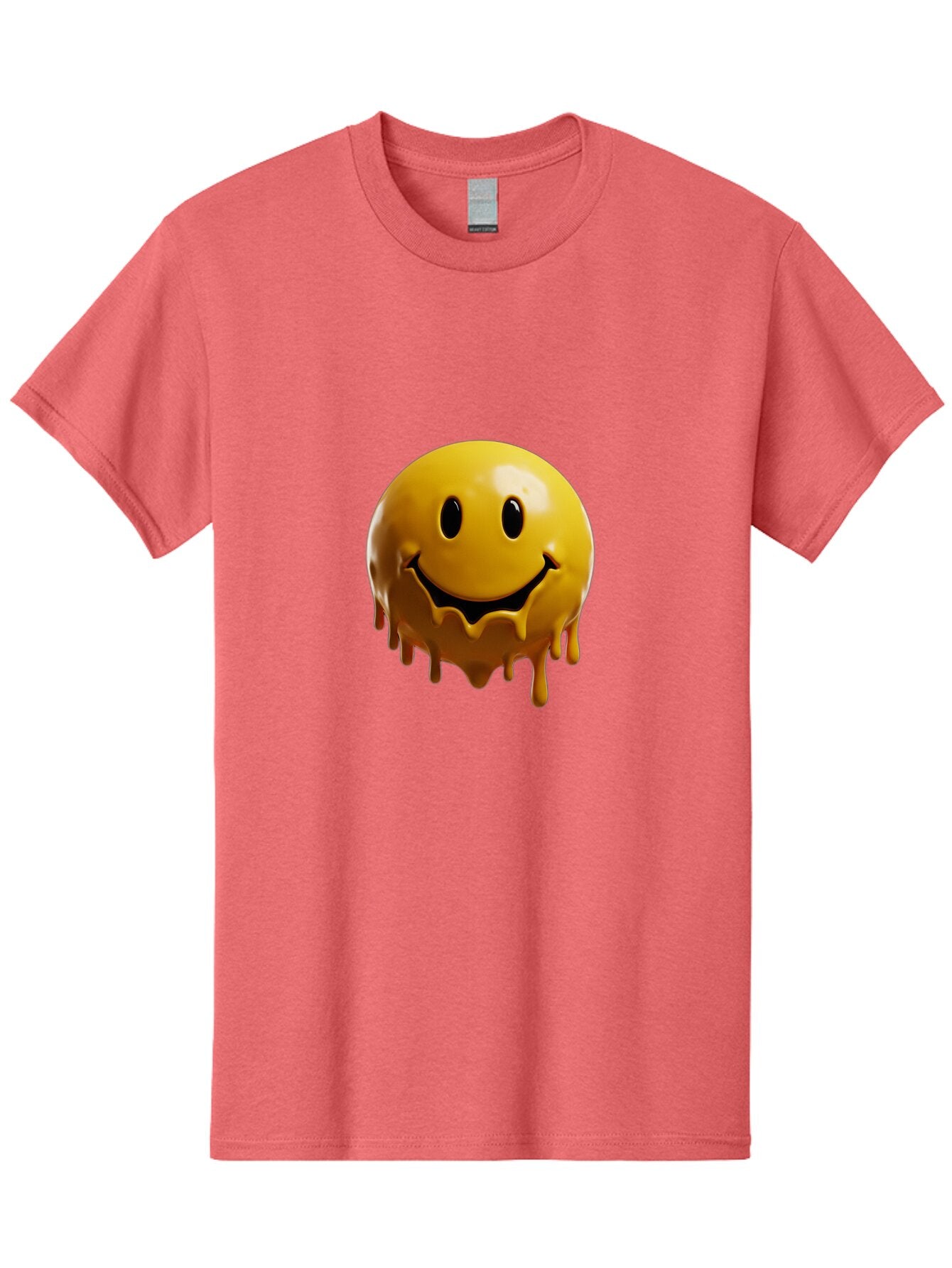 Melting-Smiley-3 Men'S Graphic Tee, 100% Cotton, Comfortable Casual Summer Wear, Machine Washable, Vintage Camera, Old Camera, Antique Camera, Black Camera, Classic Photography, Photography Equipment, Nostalgic Device, Film Camera, Camera Art Bam870 15