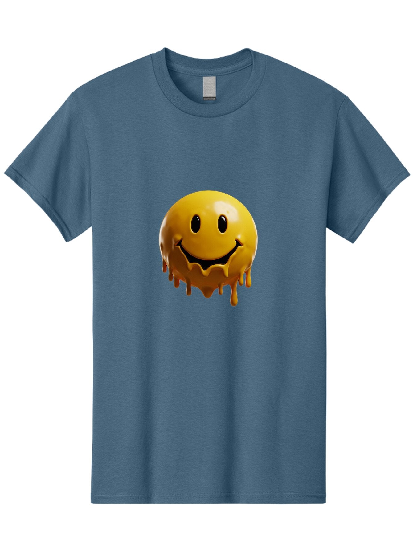 Melting-Smiley-3 Men'S Graphic Tee, 100% Cotton, Comfortable Casual Summer Wear, Machine Washable, Vintage Camera, Old Camera, Antique Camera, Black Camera, Classic Photography, Photography Equipment, Nostalgic Device, Film Camera, Camera Art Bam870 5