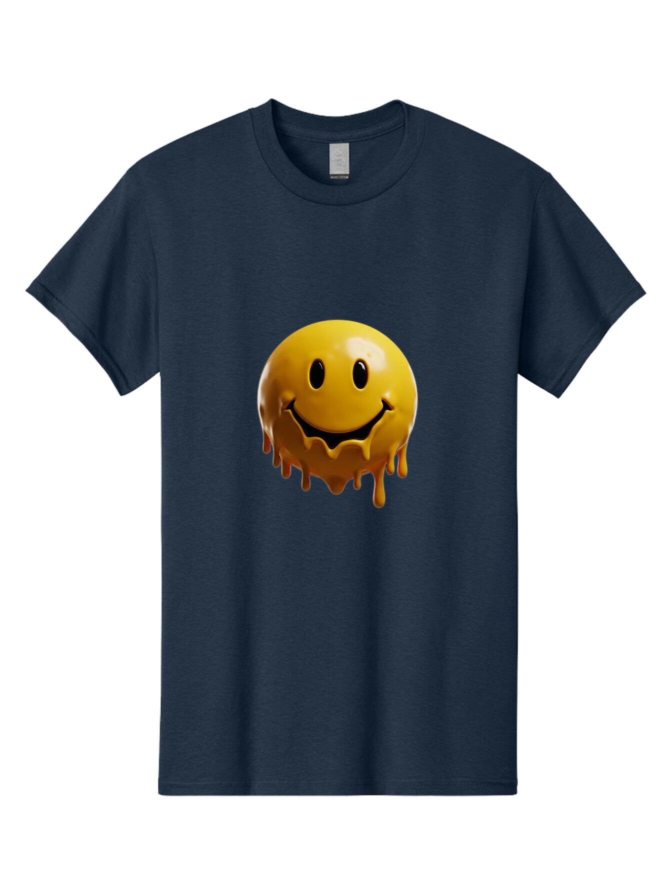 Melting-Smiley-3 Men'S Graphic Tee, 100% Cotton, Comfortable Casual Summer Wear, Machine Washable, Vintage Camera, Old Camera, Antique Camera, Black Camera, Classic Photography, Photography Equipment, Nostalgic Device, Film Camera, Camera Art Bam870 12