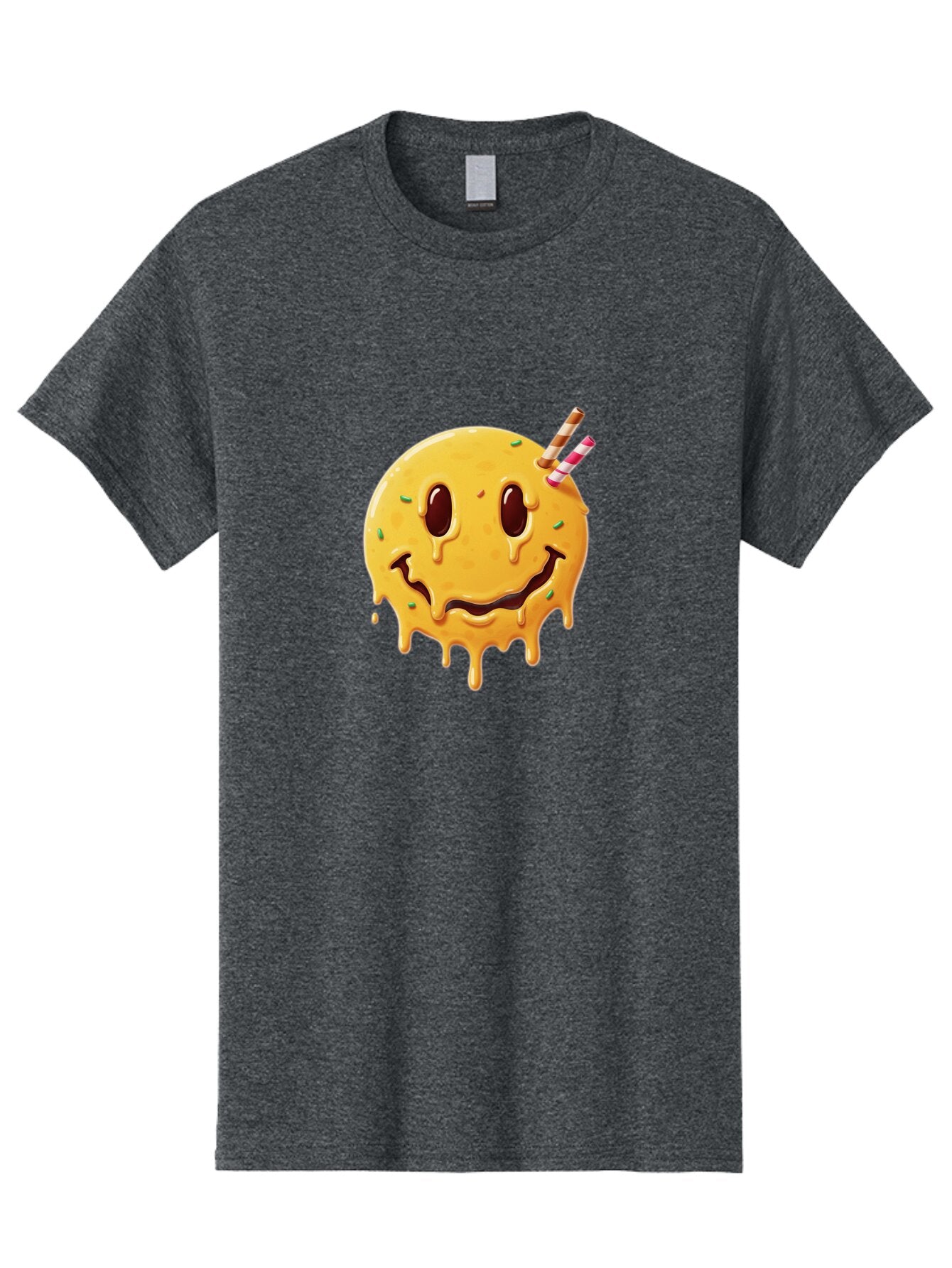 Melting-Smiley-Face-1 Men'S Graphic Tee, 100% Cotton, Comfortable Casual Summer Wear, Machine Washable, Vintage Camera, Old Camera, Antique Camera, Black Camera, Classic Photography, Photography Equipment, Nostalgic Device, Film Camera, Bam871 12
