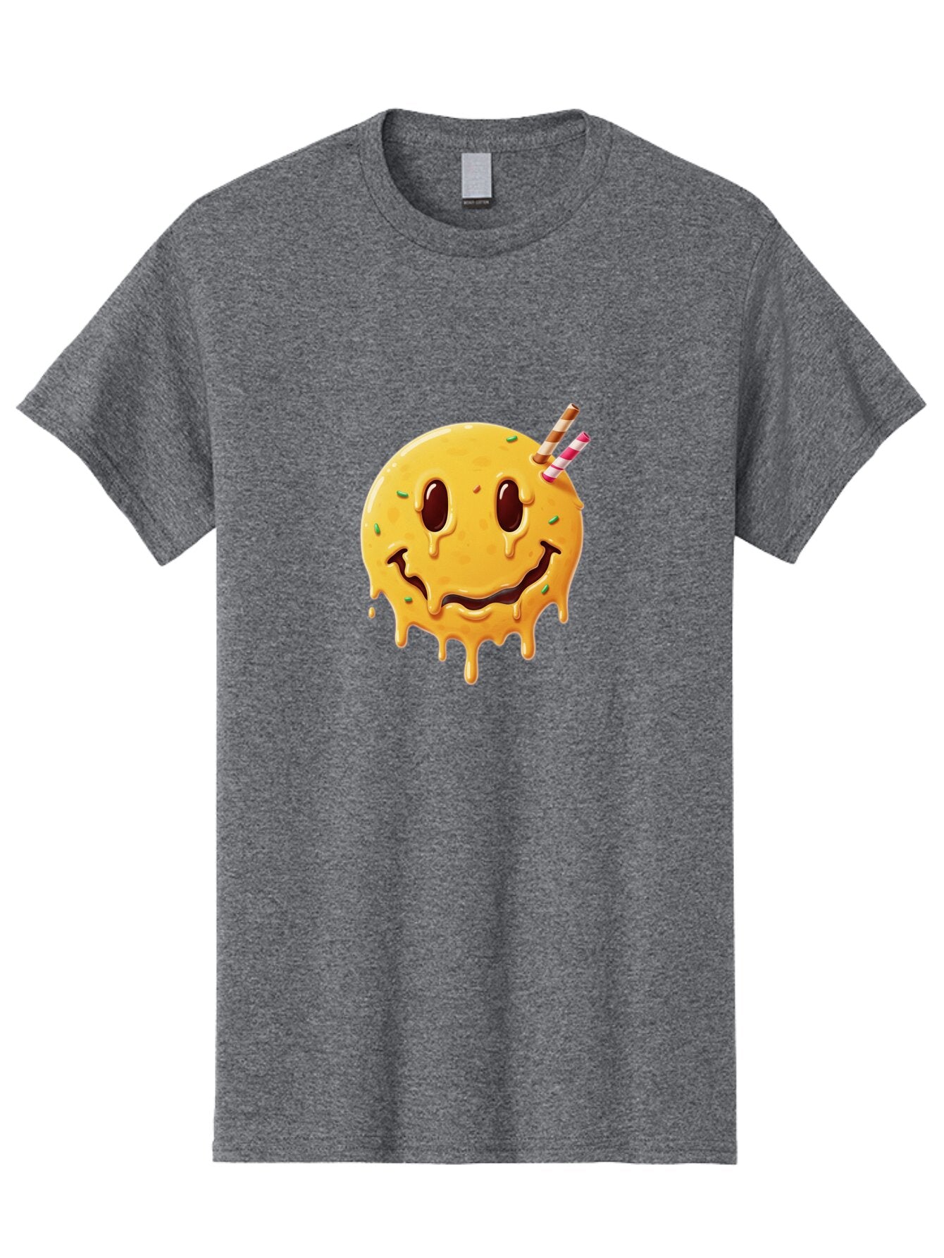 Melting-Smiley-Face-1 Men'S Graphic Tee, 100% Cotton, Comfortable Casual Summer Wear, Machine Washable, Vintage Camera, Old Camera, Antique Camera, Black Camera, Classic Photography, Photography Equipment, Nostalgic Device, Film Camera, Bam871 13