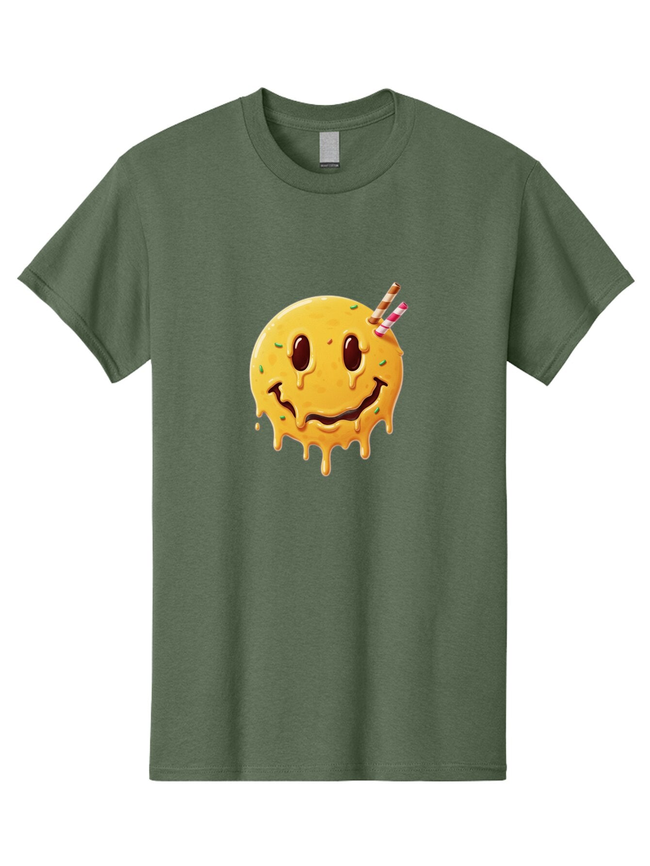 Melting-Smiley-Face-1 Men'S Graphic Tee, 100% Cotton, Comfortable Casual Summer Wear, Machine Washable, Vintage Camera, Old Camera, Antique Camera, Black Camera, Classic Photography, Photography Equipment, Nostalgic Device, Film Camera, Bam871 5