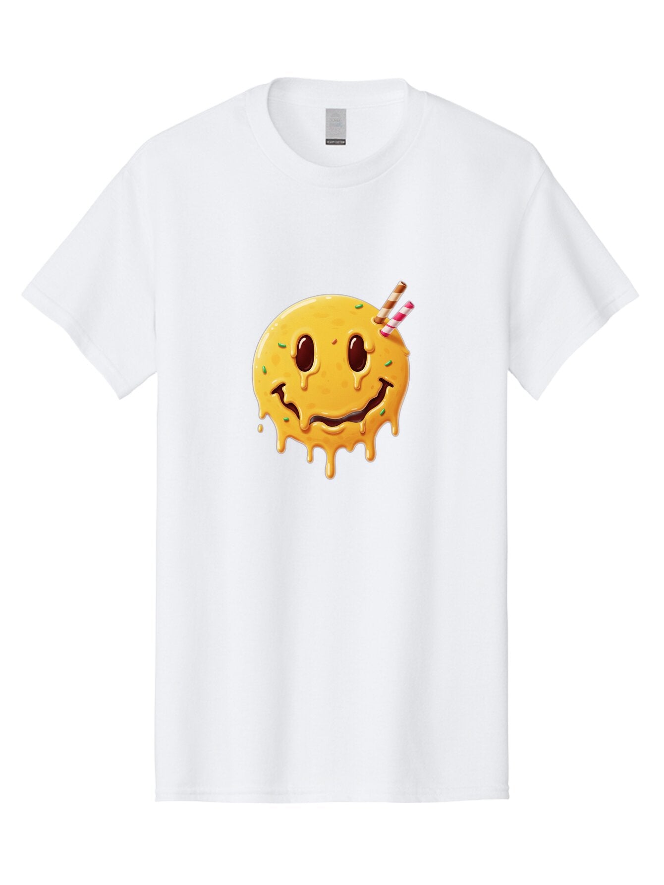 Melting-Smiley-Face-1 Men'S Graphic Tee, 100% Cotton, Comfortable Casual Summer Wear, Machine Washable, Vintage Camera, Old Camera, Antique Camera, Black Camera, Classic Photography, Photography Equipment, Nostalgic Device, Film Camera, Bam871 8