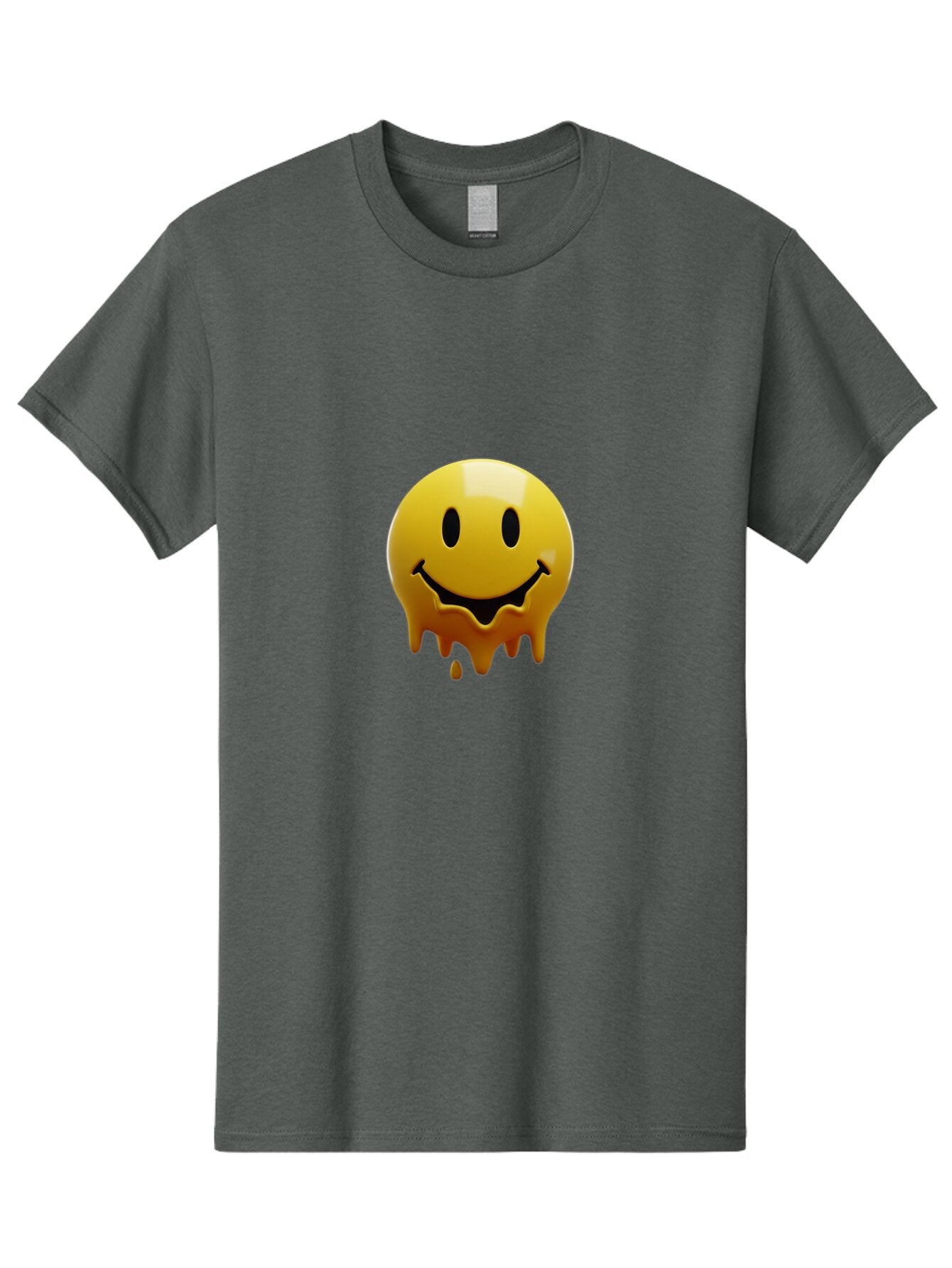 Melting-Smiley-Face Men'S Graphic Tee, 100% Cotton, Comfortable Casual Summer Wear, Machine Washable, Vintage Camera, Old Camera, Antique Camera, Black Camera, Classic Photography, Photography Equipment, Nostalgic Device, Film Camera, Bam872 8