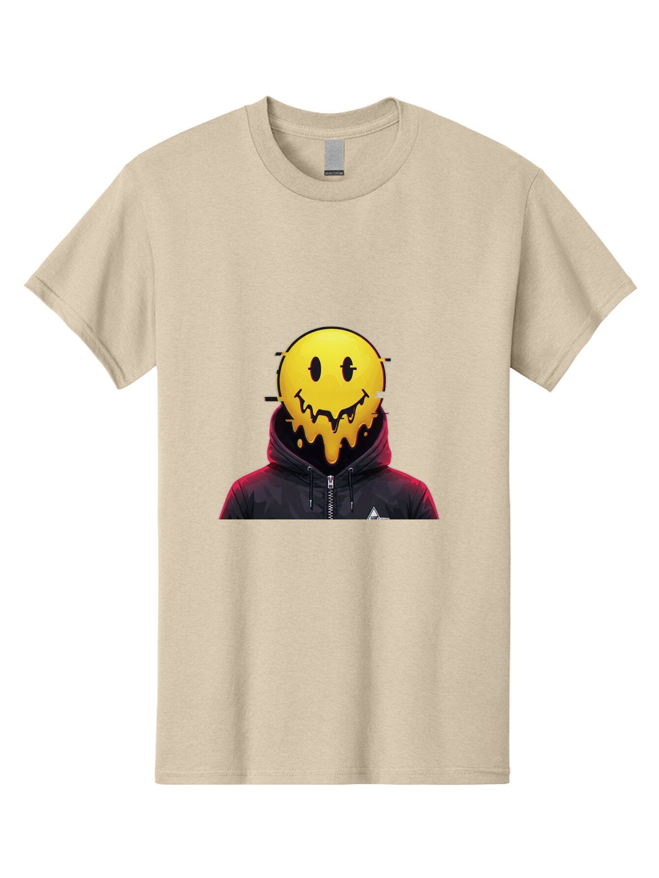 Melting-Smiley-Hoodie Men'S Graphic Tee, 100% Cotton, Comfortable Casual Summer Wear, Machine Washable, Vintage Camera, Old Camera, Antique Camera, Black Camera, Classic Photography, Photography Equipment, Nostalgic Device, Film Camera, Bam873 8