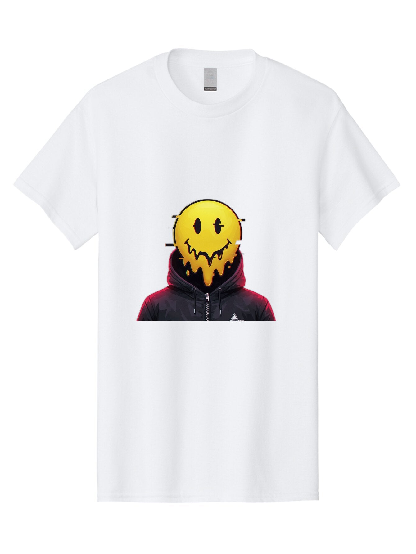 Melting-Smiley-Hoodie Men'S Graphic Tee, 100% Cotton, Comfortable Casual Summer Wear, Machine Washable, Vintage Camera, Old Camera, Antique Camera, Black Camera, Classic Photography, Photography Equipment, Nostalgic Device, Film Camera, Bam873 3