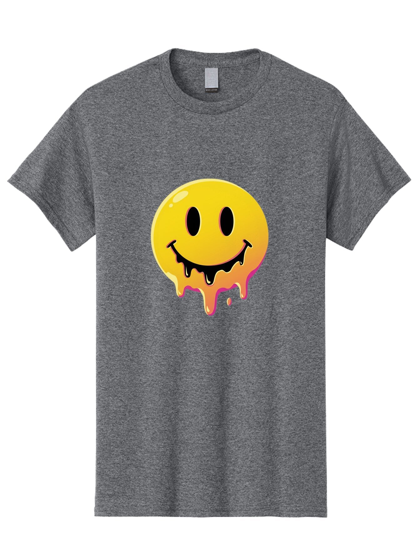 Melting-Smiley Men'S Graphic Tee, 100% Cotton, Comfortable Casual Summer Wear, Machine Washable, Vintage Camera, Old Camera, Antique Camera, Black Camera, Classic Photography, Photography Equipment, Nostalgic Device, Film Camera, Camera Art Bam874 15