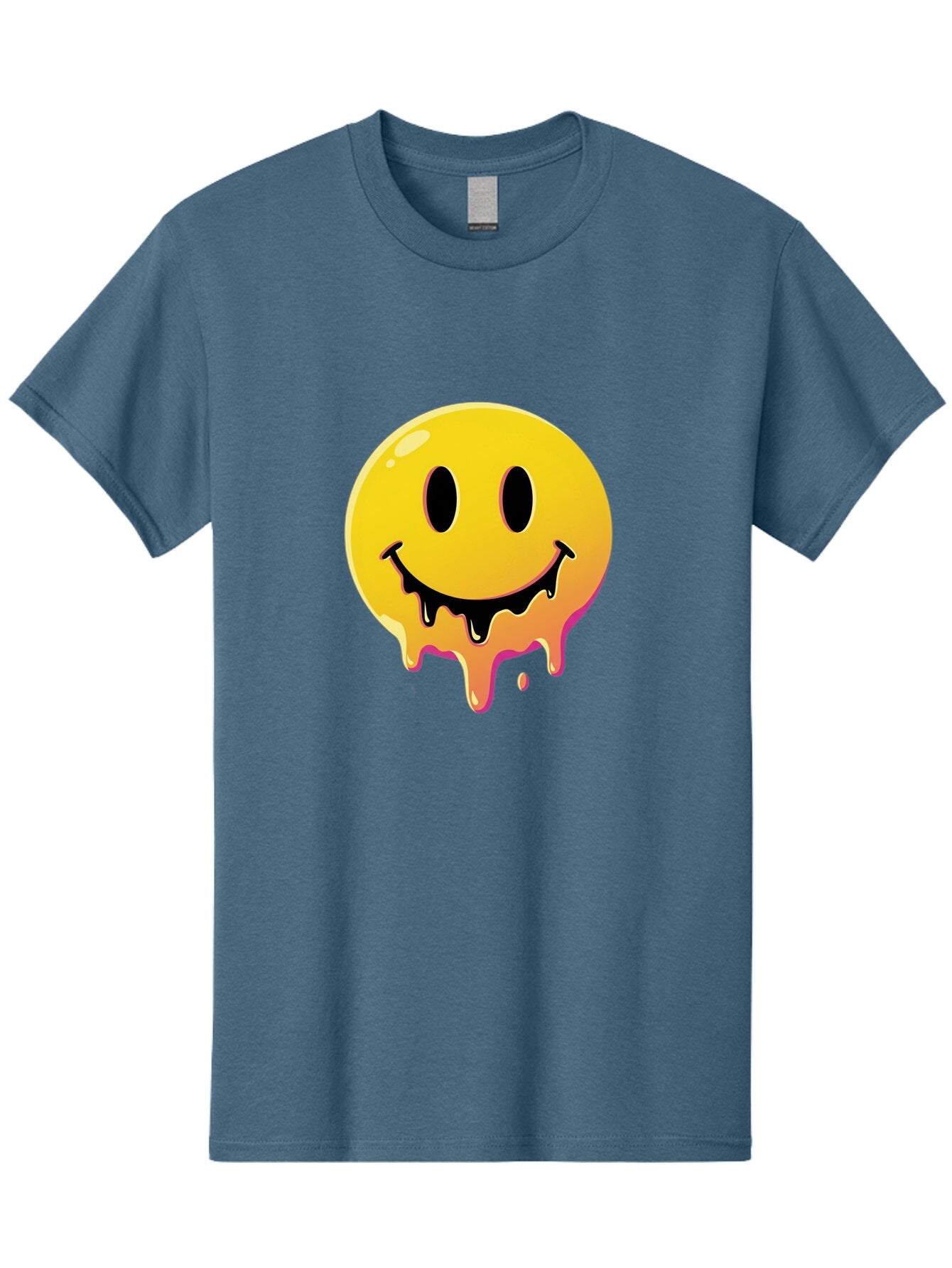Melting-Smiley Men'S Graphic Tee, 100% Cotton, Comfortable Casual Summer Wear, Machine Washable, Vintage Camera, Old Camera, Antique Camera, Black Camera, Classic Photography, Photography Equipment, Nostalgic Device, Film Camera, Camera Art Bam874 9