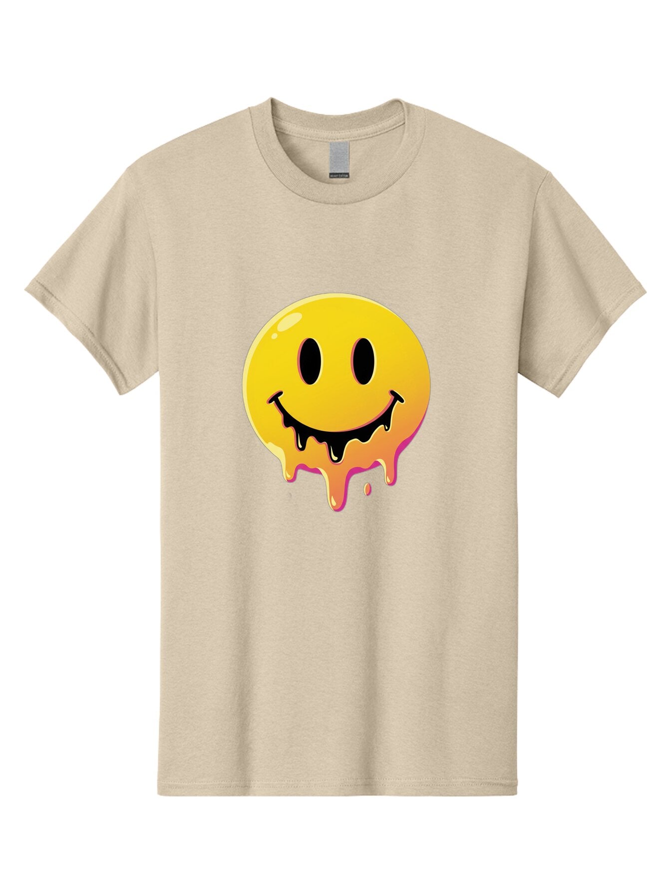 Melting-Smiley Men'S Graphic Tee, 100% Cotton, Comfortable Casual Summer Wear, Machine Washable, Vintage Camera, Old Camera, Antique Camera, Black Camera, Classic Photography, Photography Equipment, Nostalgic Device, Film Camera, Camera Art Bam874 4