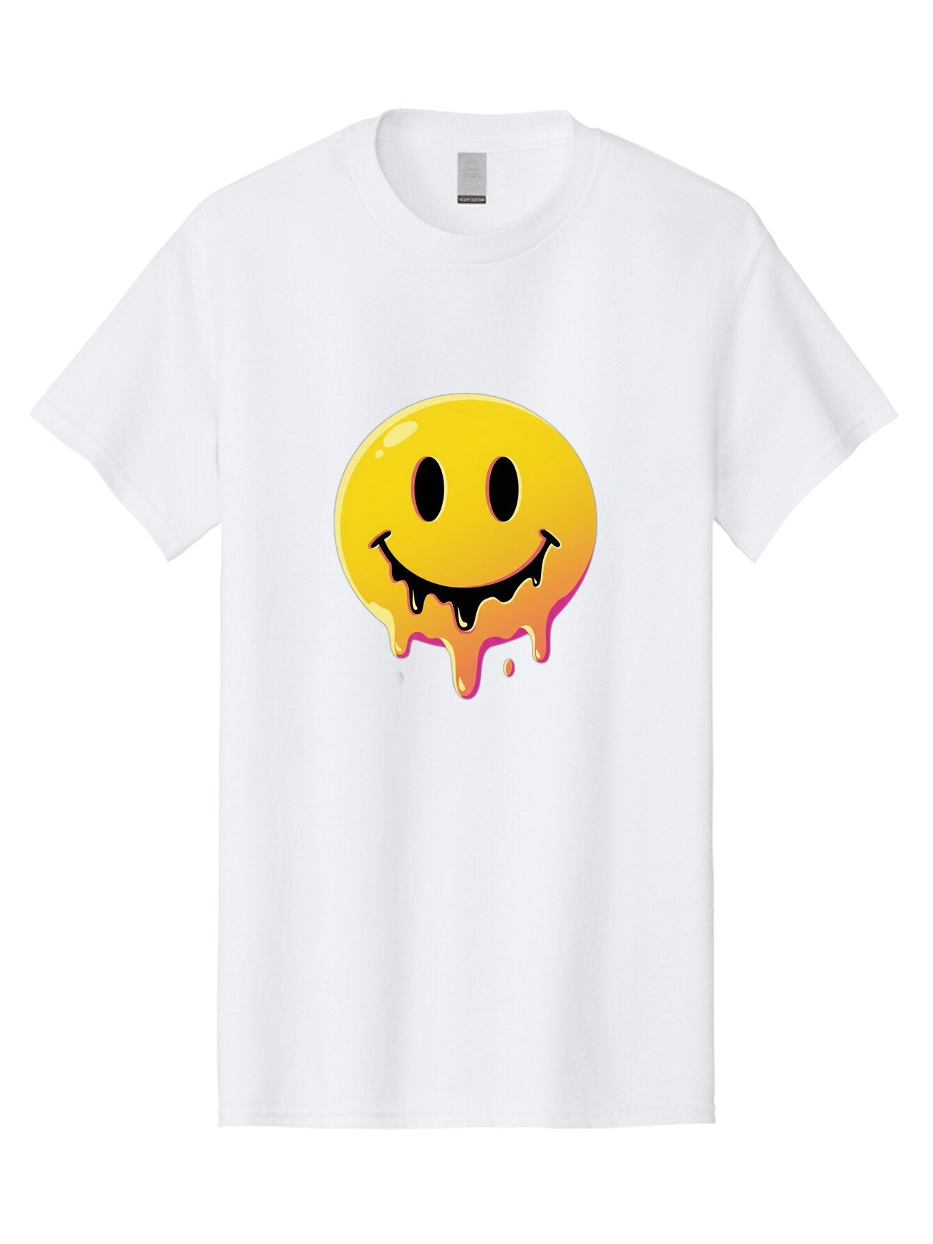 Melting-Smiley Men'S Graphic Tee, 100% Cotton, Comfortable Casual Summer Wear, Machine Washable, Vintage Camera, Old Camera, Antique Camera, Black Camera, Classic Photography, Photography Equipment, Nostalgic Device, Film Camera, Camera Art Bam874 3