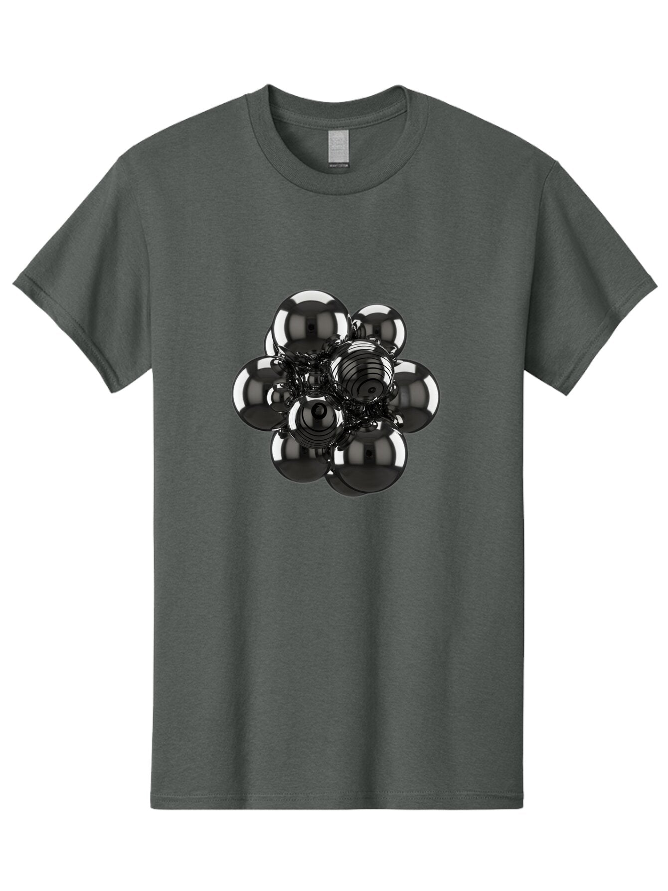 Metallic-Spheres-Cluster Men'S Graphic Tee, 100% Cotton, Comfortable Casual Summer Wear, Machine Washable, Vintage Camera, Old Camera, Antique Camera, Black Camera, Classic Photography, Photography Equipment, Nostalgic Device, Film Camera, Bam881 3