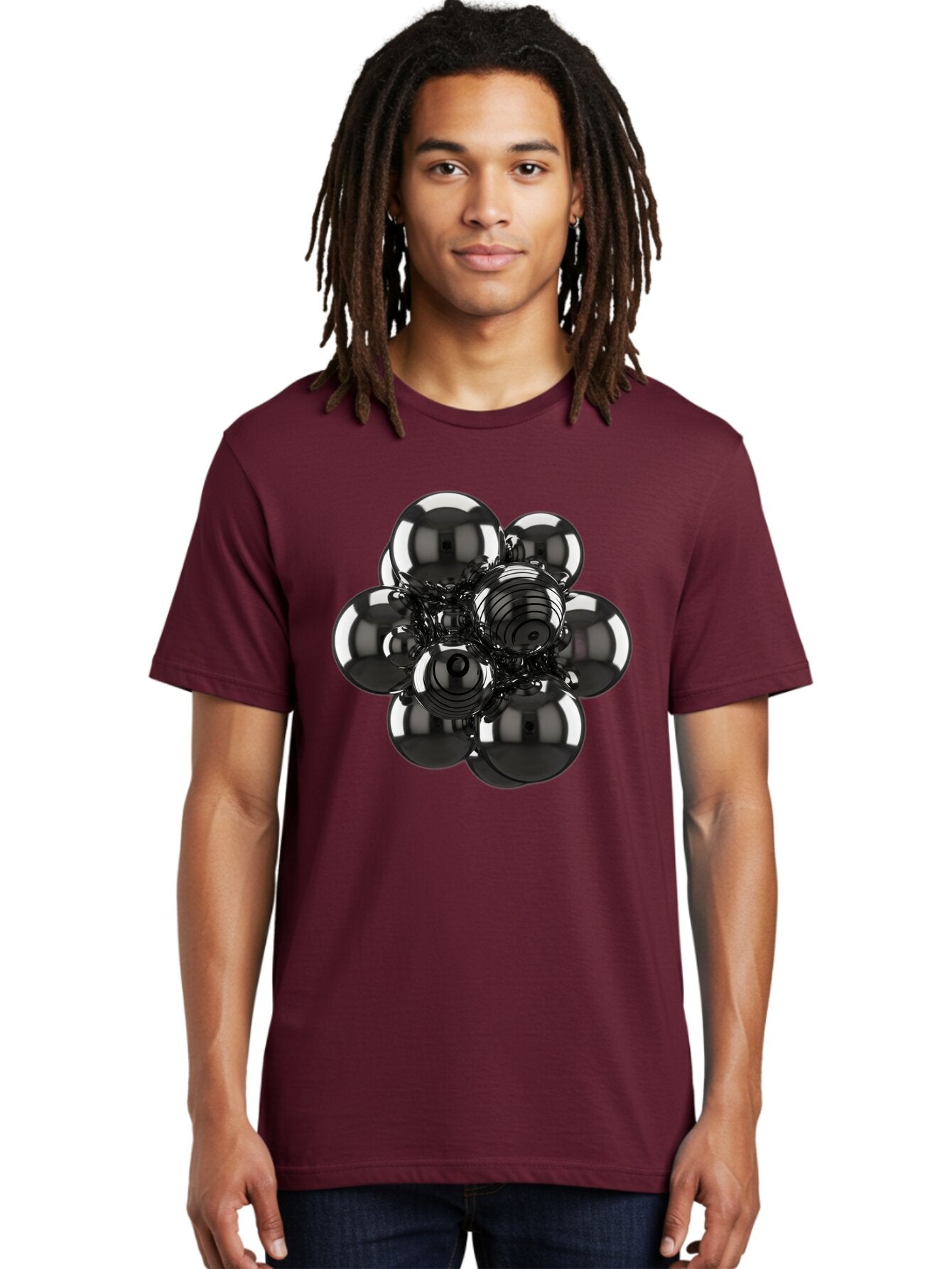 Metallic-Spheres-Cluster Men'S Graphic Tee, 100% Cotton, Comfortable Casual Summer Wear, Machine Washable, Vintage Camera, Old Camera, Antique Camera, Black Camera, Classic Photography, Photography Equipment, Nostalgic Device, Film Camera, Bam881 17